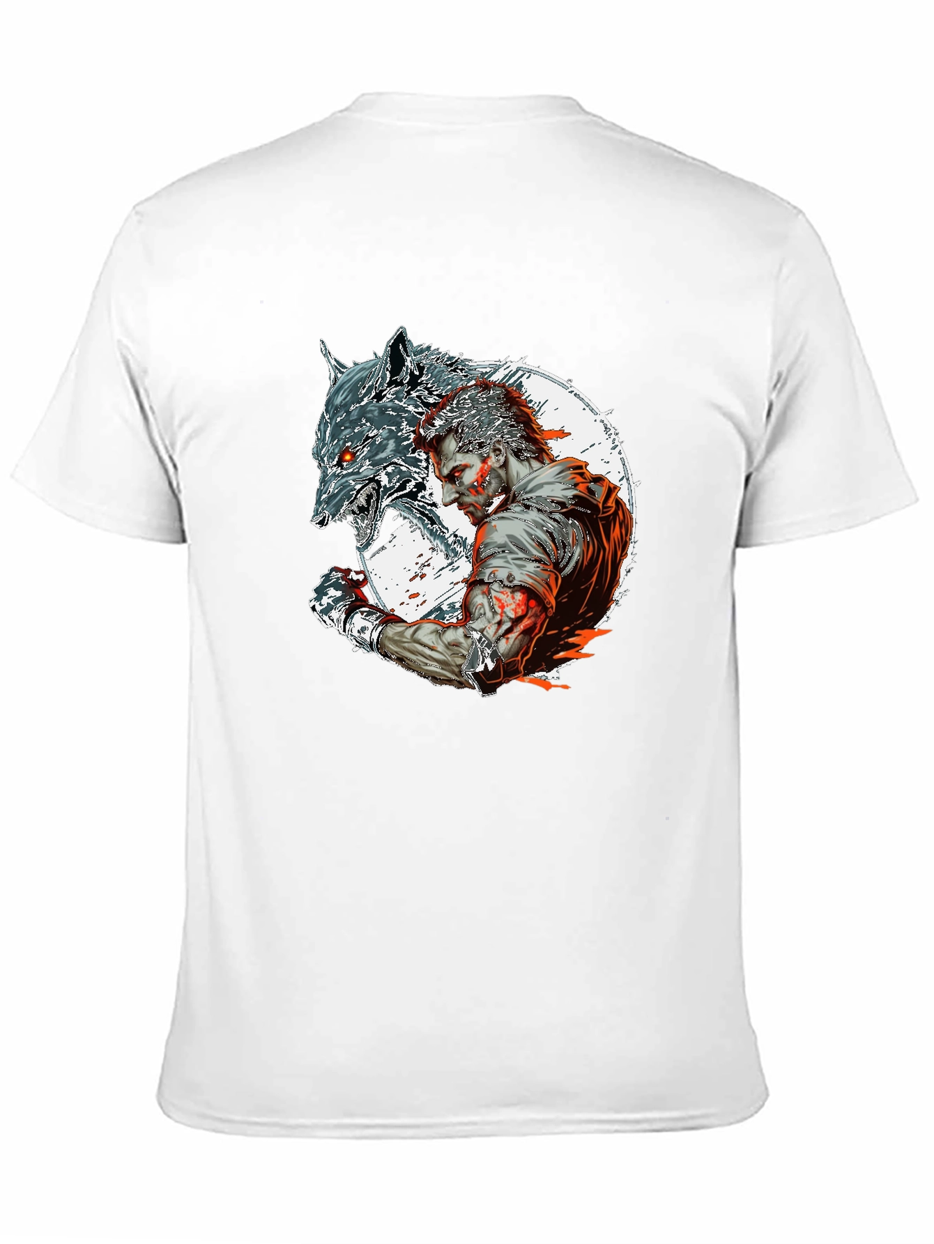 Wolfman Graphic Tee - Black Crew Neck