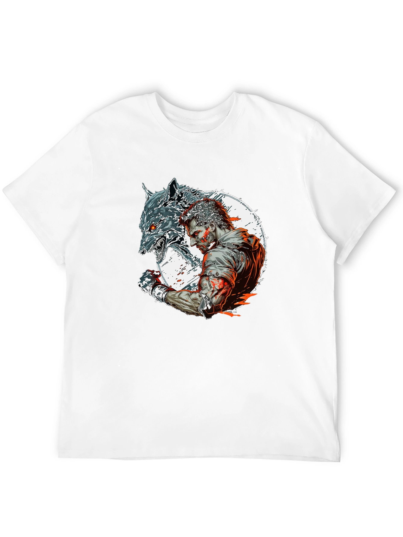 Wolfman Graphic Tee - Black Crew Neck