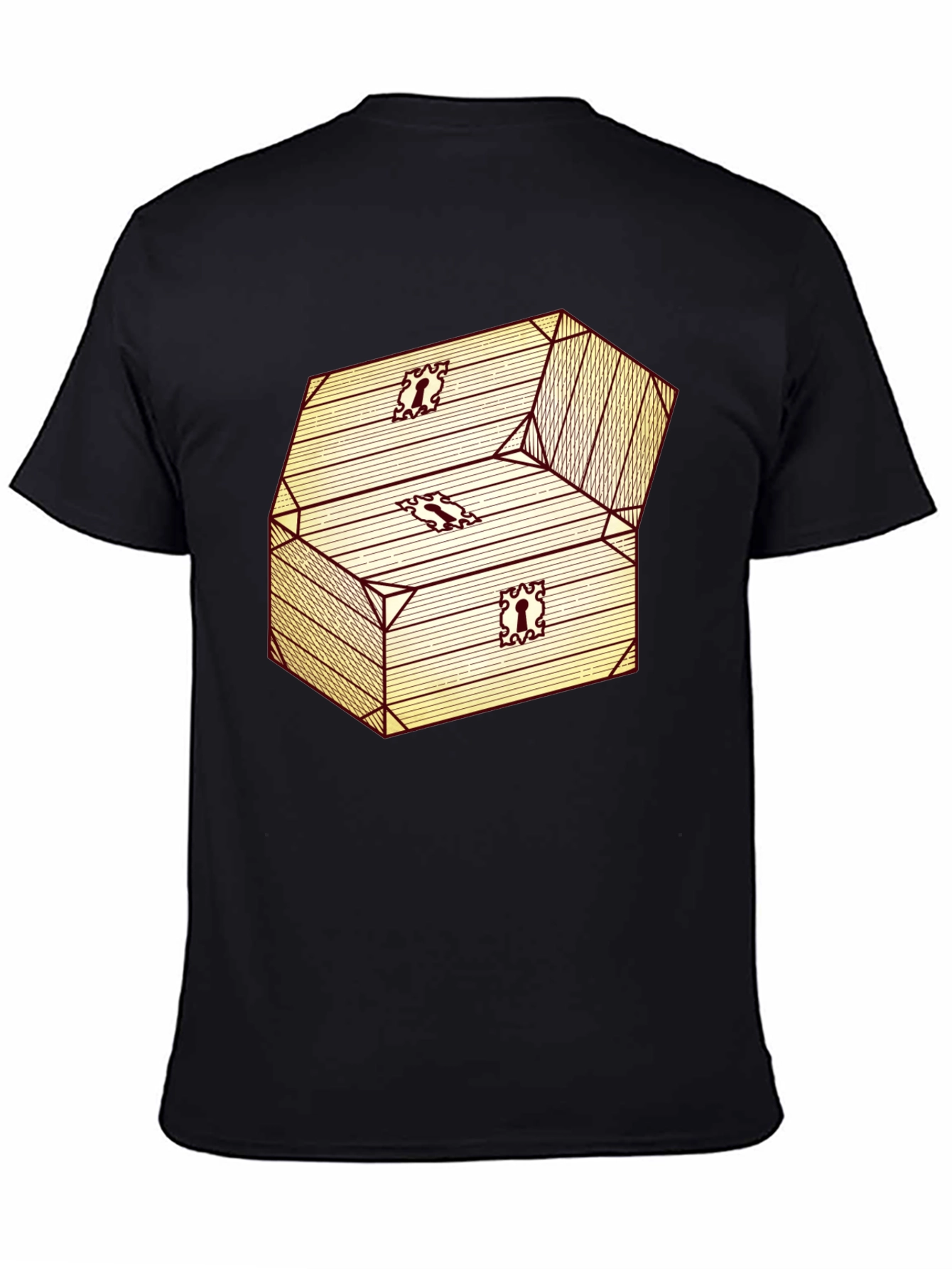 Chest Graphic Black T-Shirt