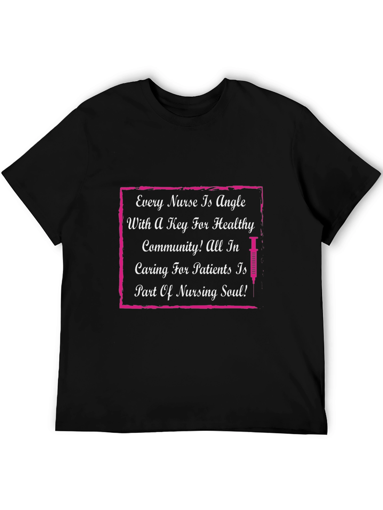Nurse Angle Graphic T-Shirt - Caring Nurse Apparel