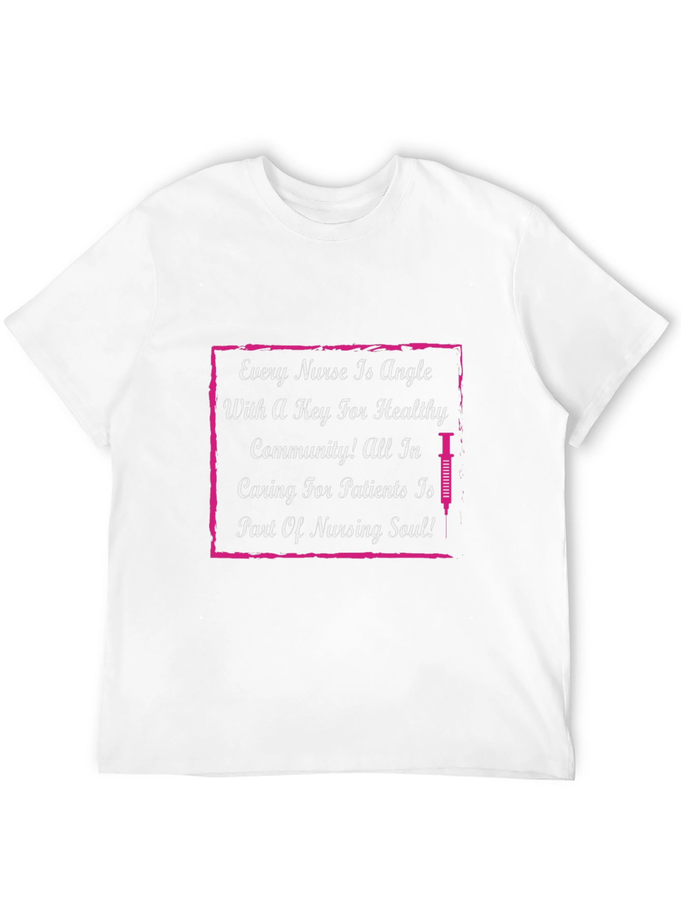 Nurse Angle Graphic T-Shirt - Caring Nurse Apparel