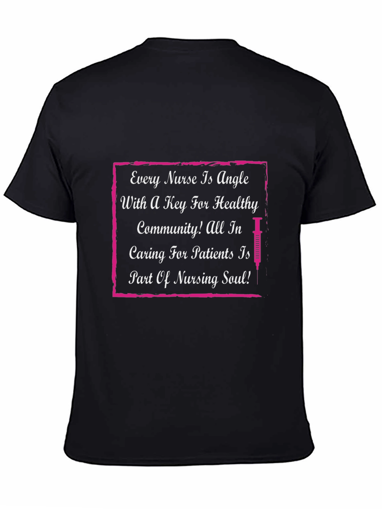 Nurse Angle Graphic T-Shirt - Caring Nurse Apparel