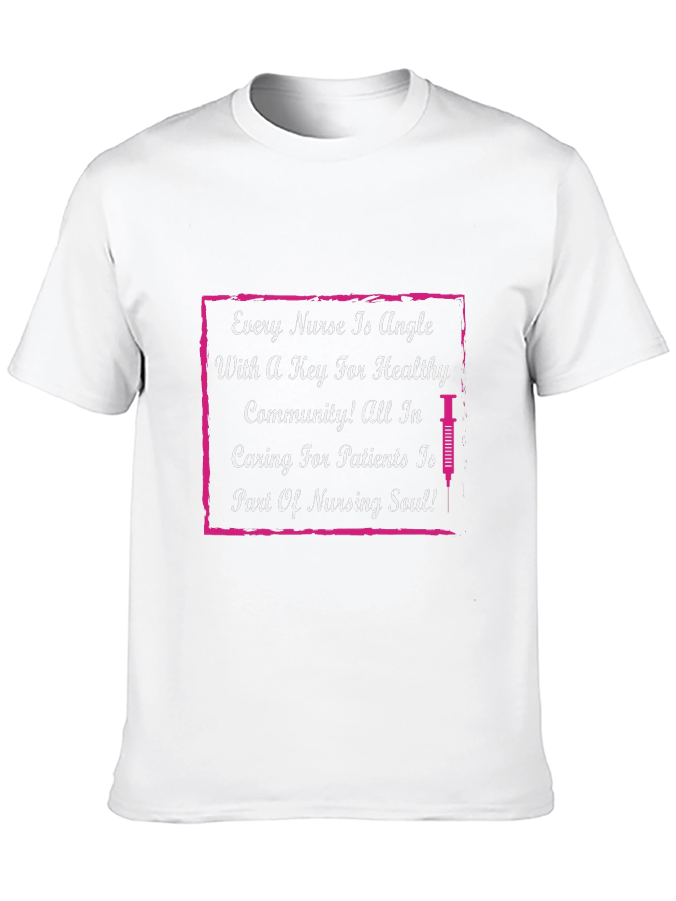 Nurse Angle Graphic T-Shirt - Caring Nurse Apparel