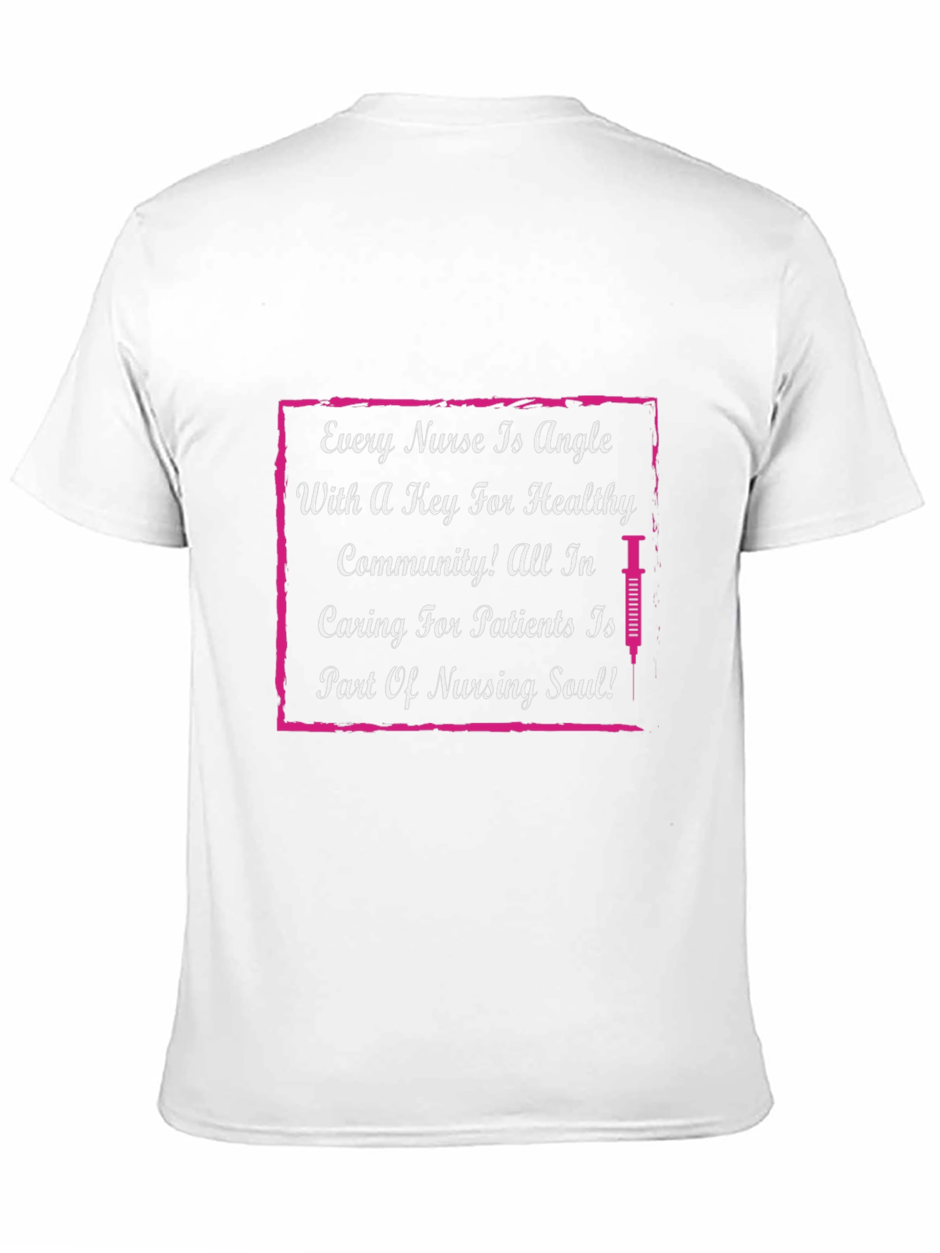 Nurse Angle Graphic T-Shirt - Caring Nurse Apparel