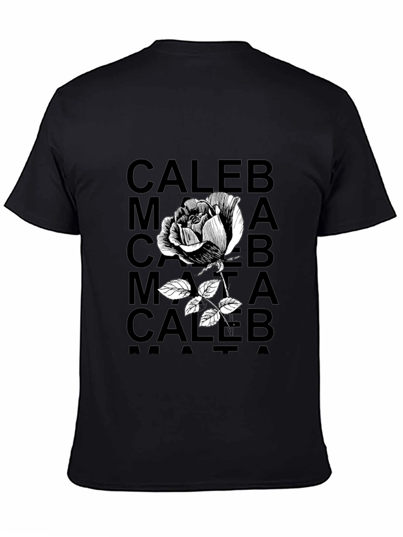 Caleb Rose Graphic Tee - Black