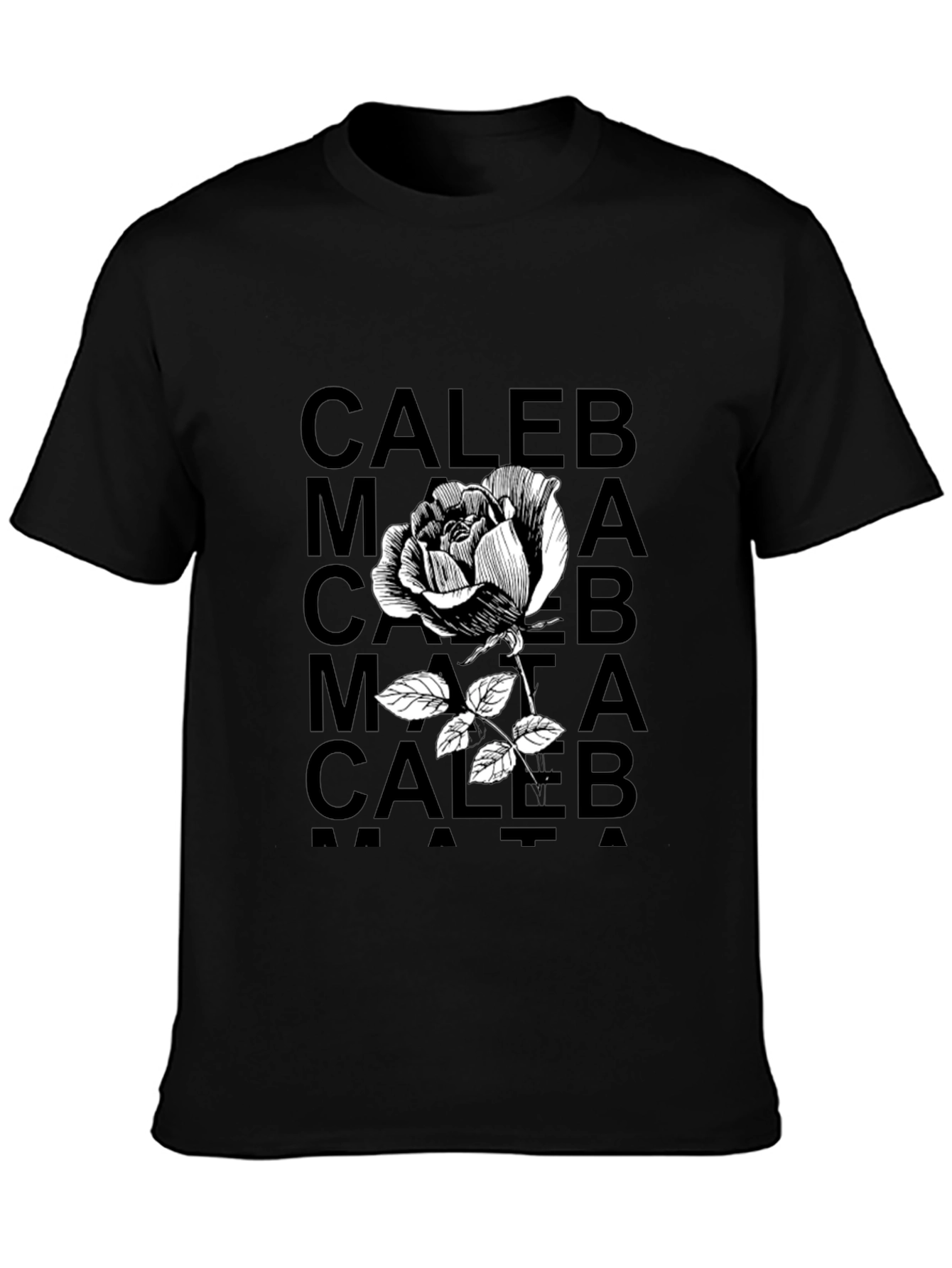 Caleb Rose Graphic Tee - Black