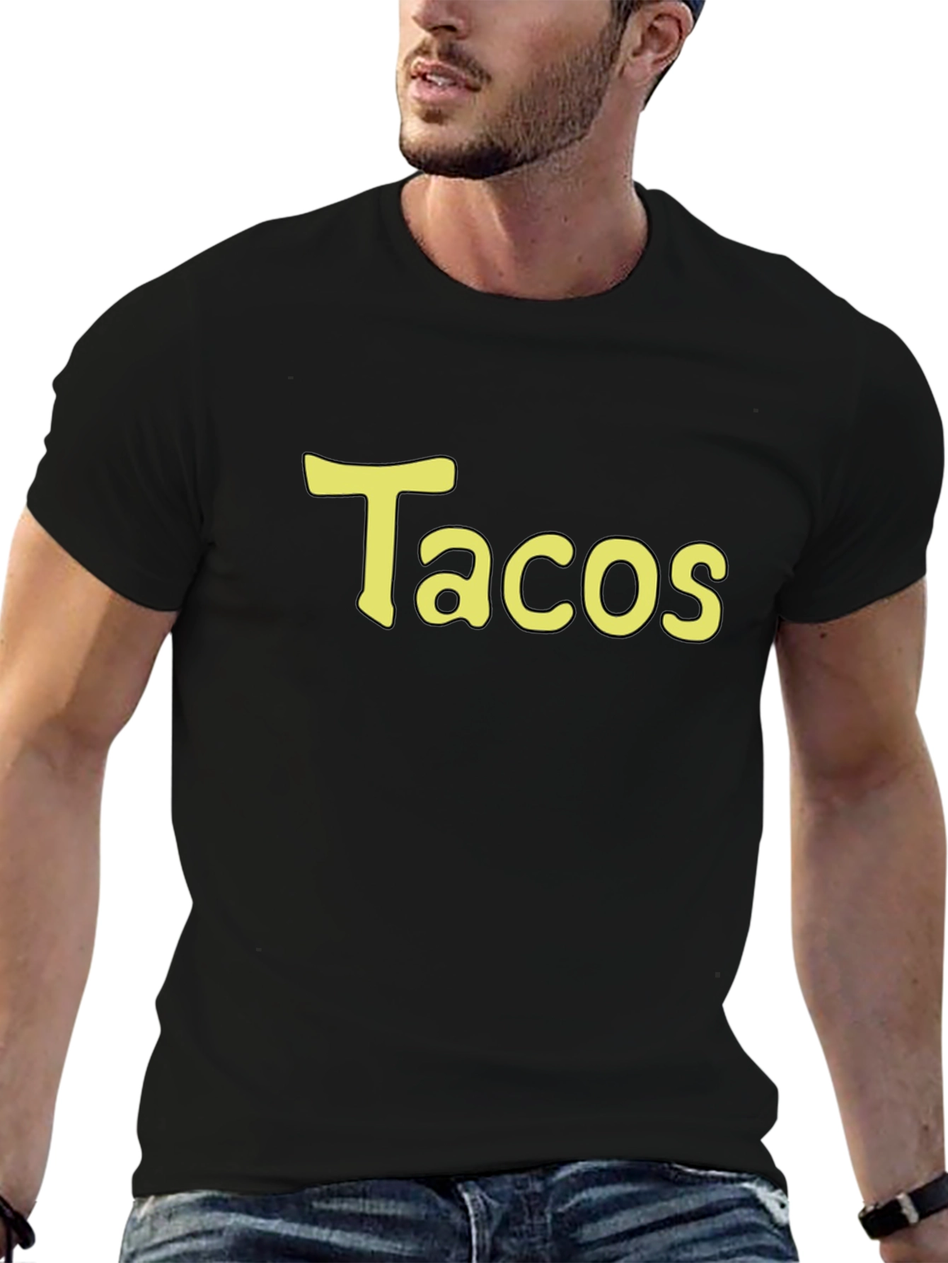 Tacos T-Shirt - Black Cotton Tee