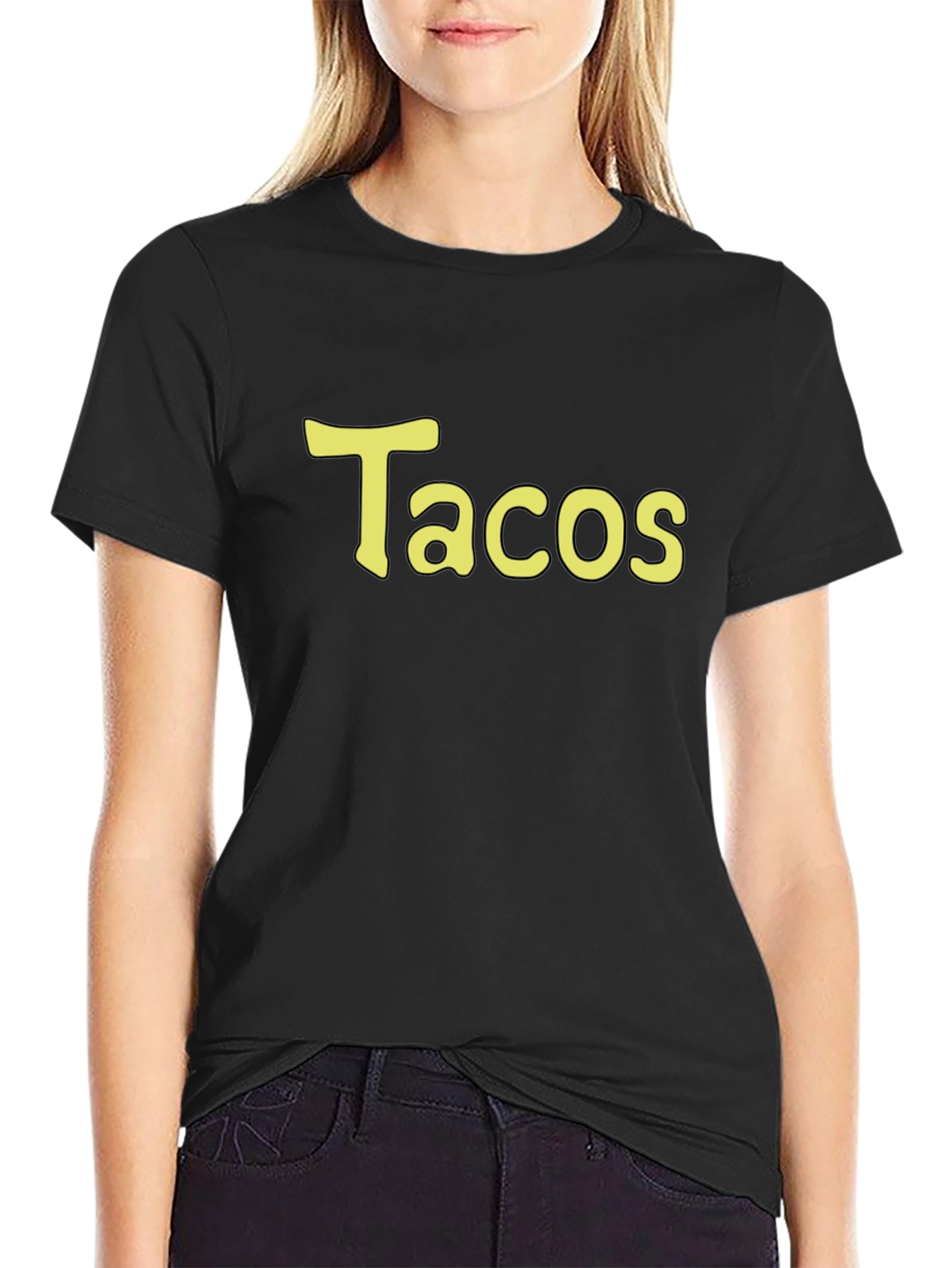 Tacos T-Shirt - Black Cotton Tee