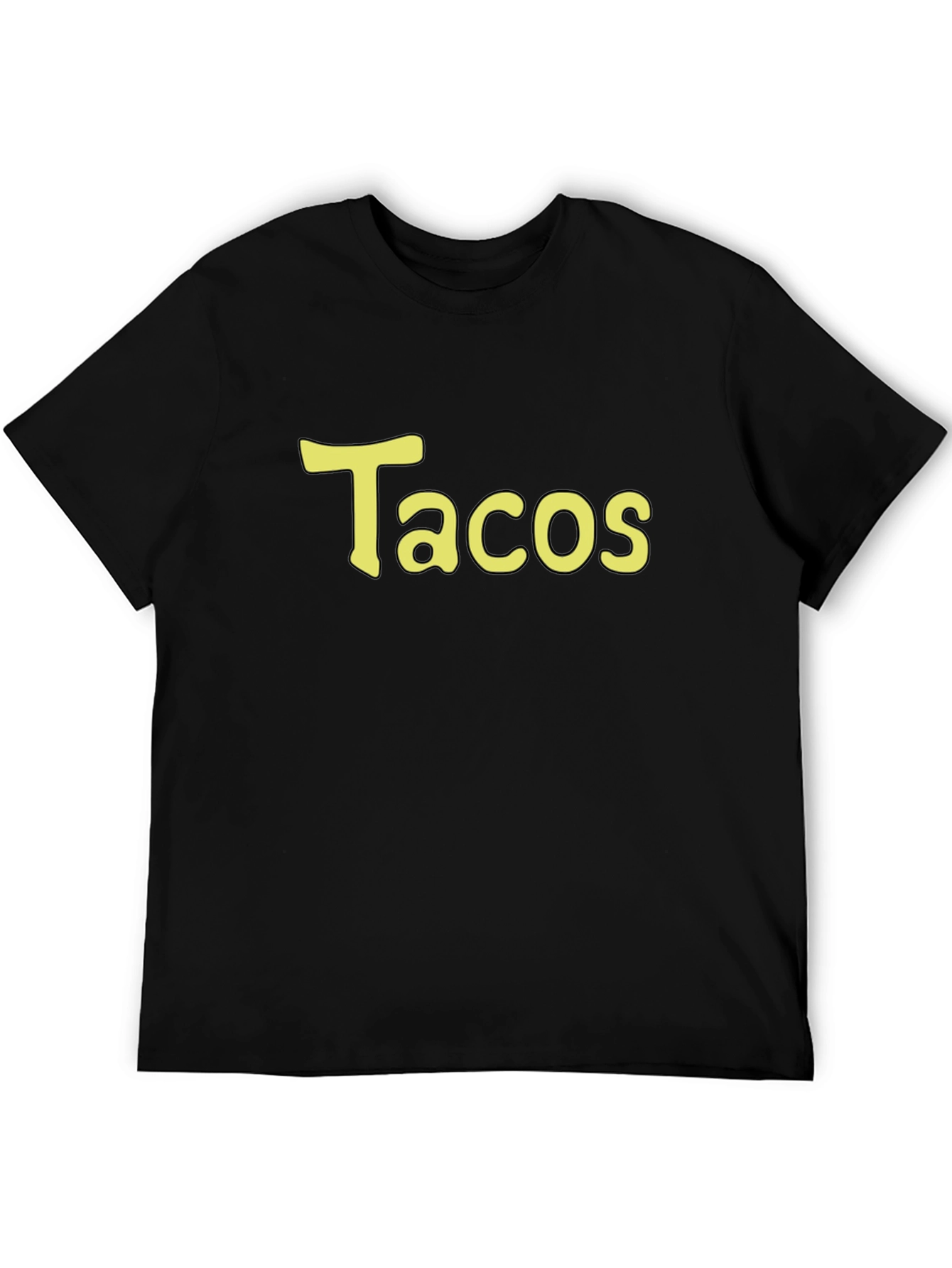 Tacos T-Shirt - Black Cotton Tee