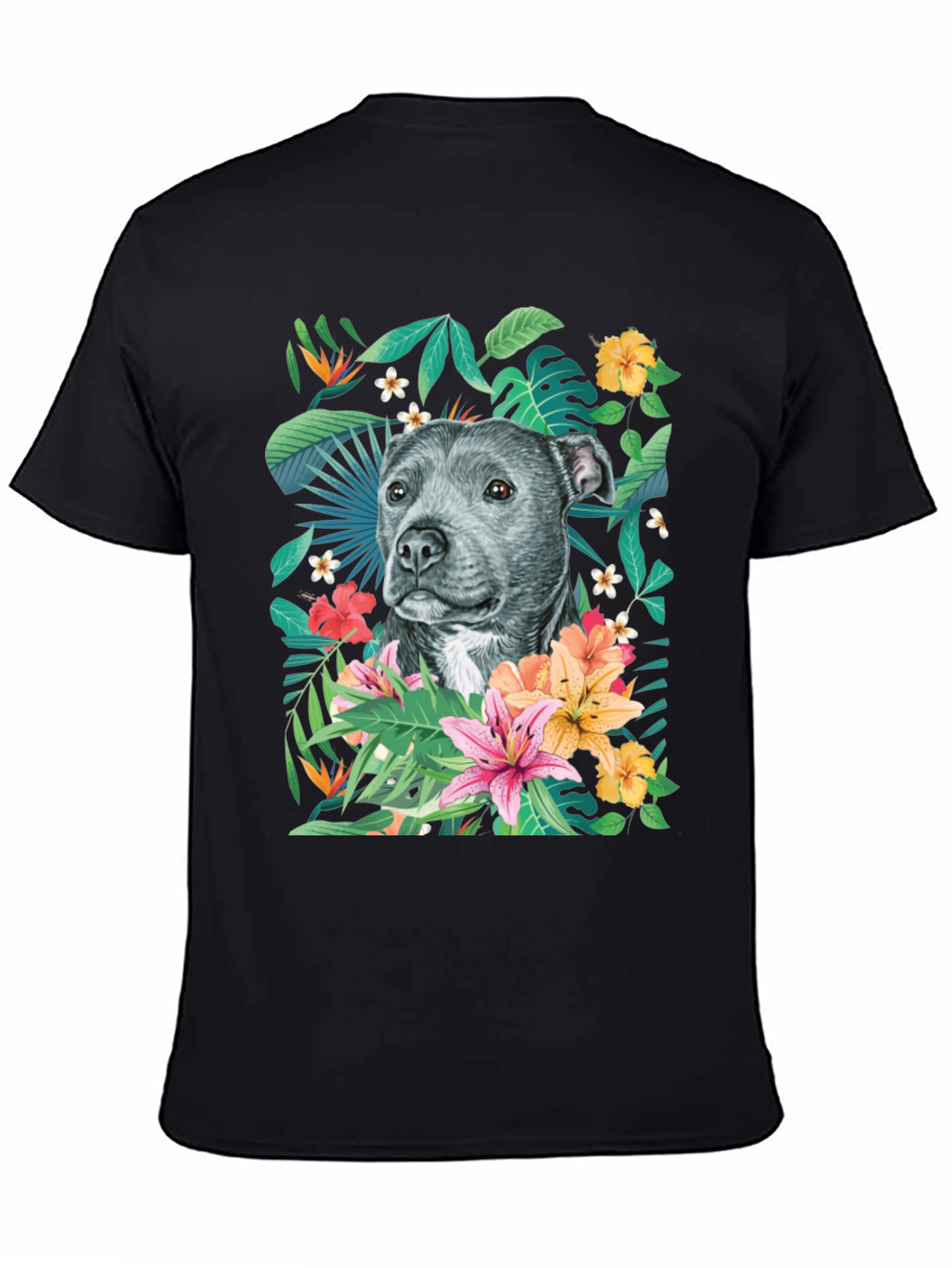 Tropical Pitbull Graphic Tee