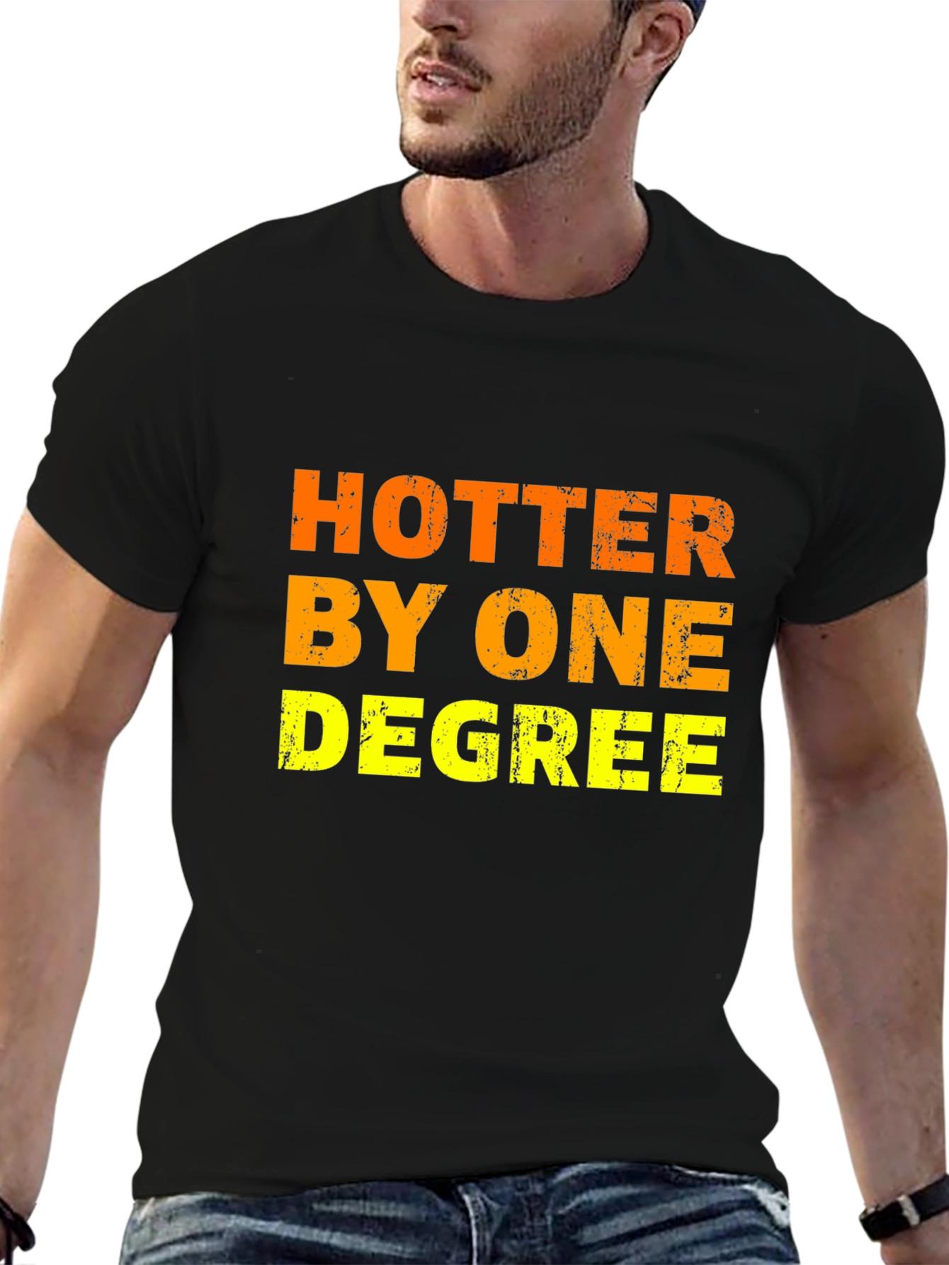 Hotter By One Degree Mens Black T-Shirt