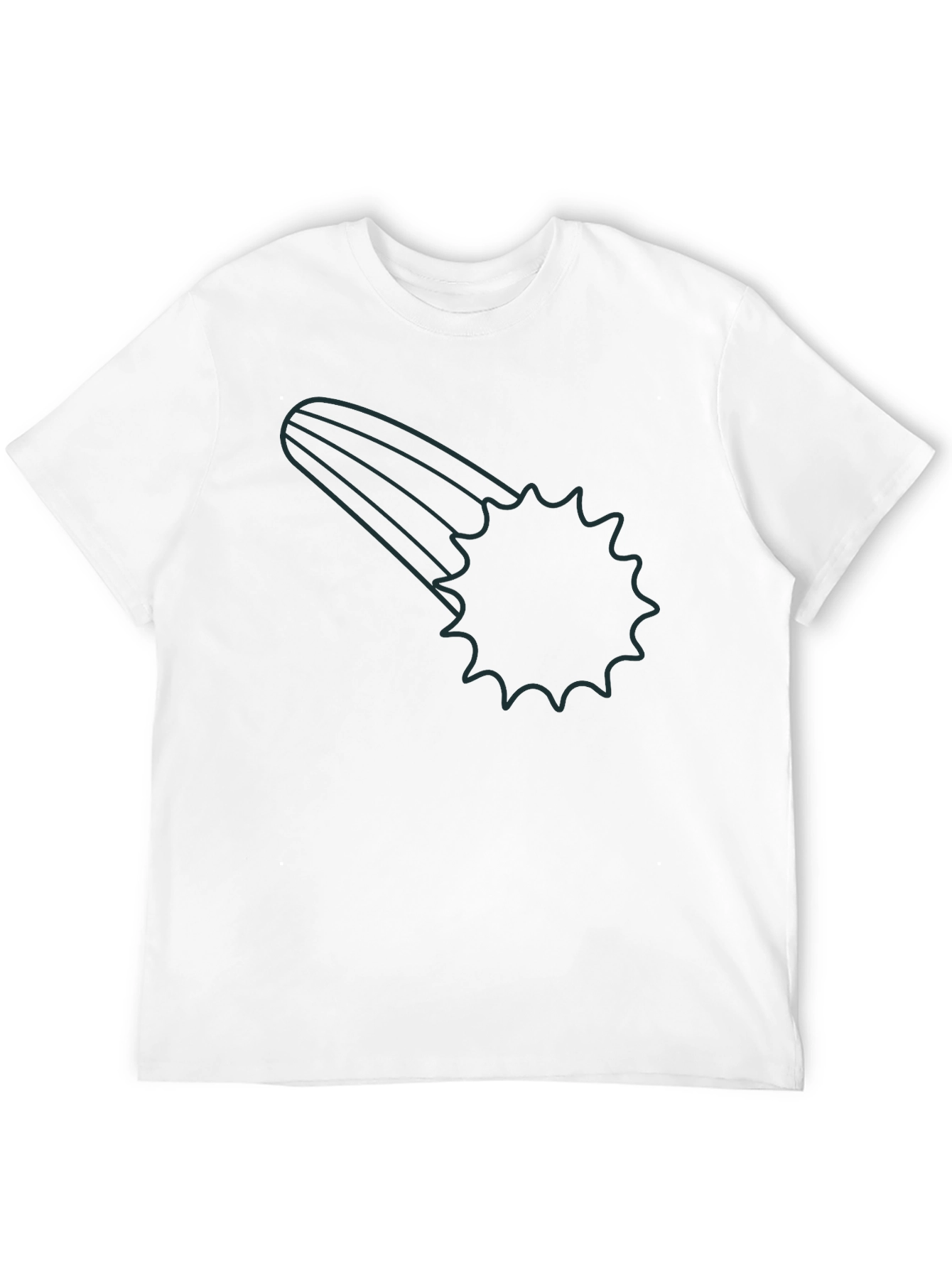 Meteor Shower Graphic Black T-Shirt