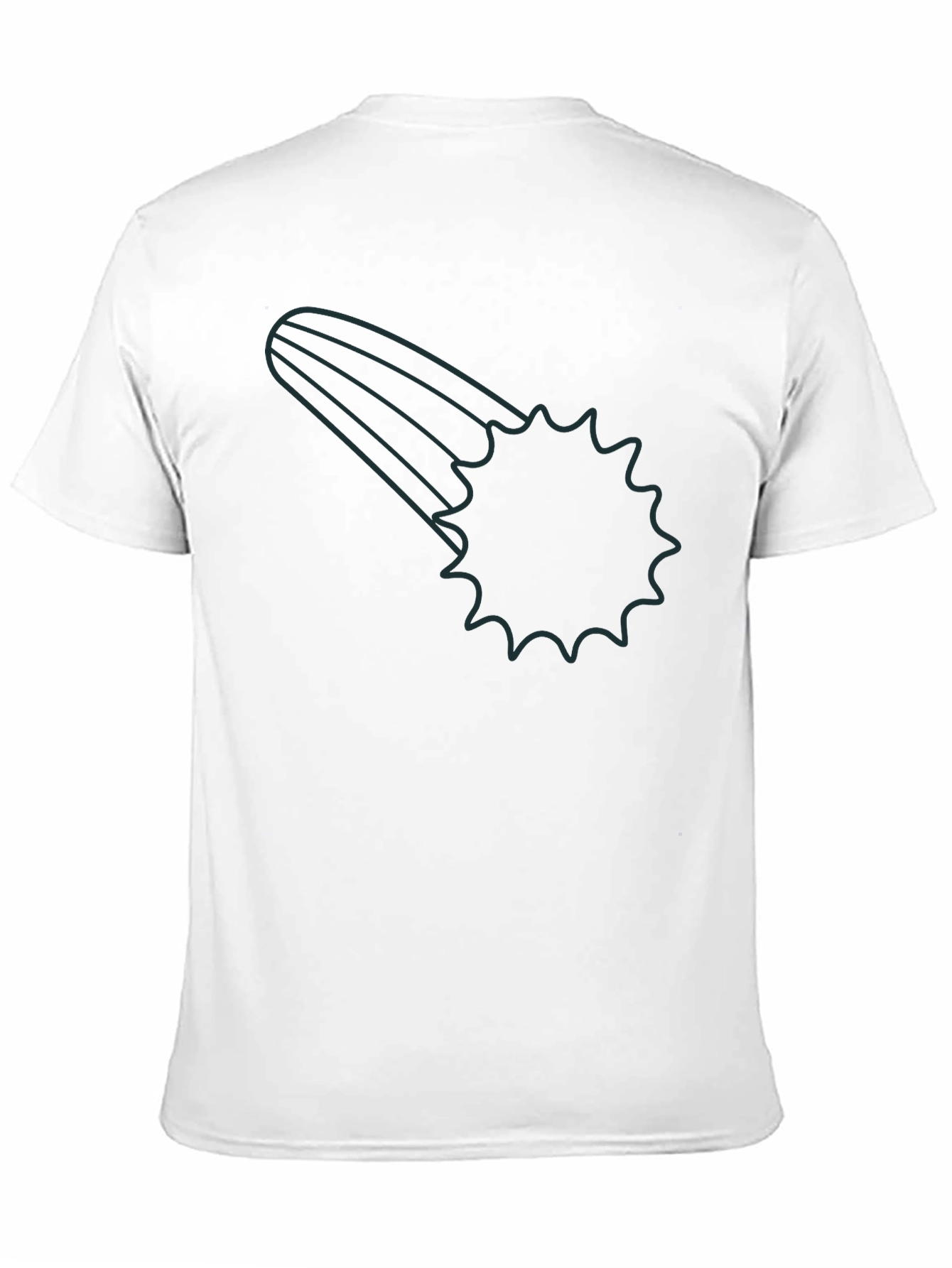 Meteor Shower Graphic Black T-Shirt