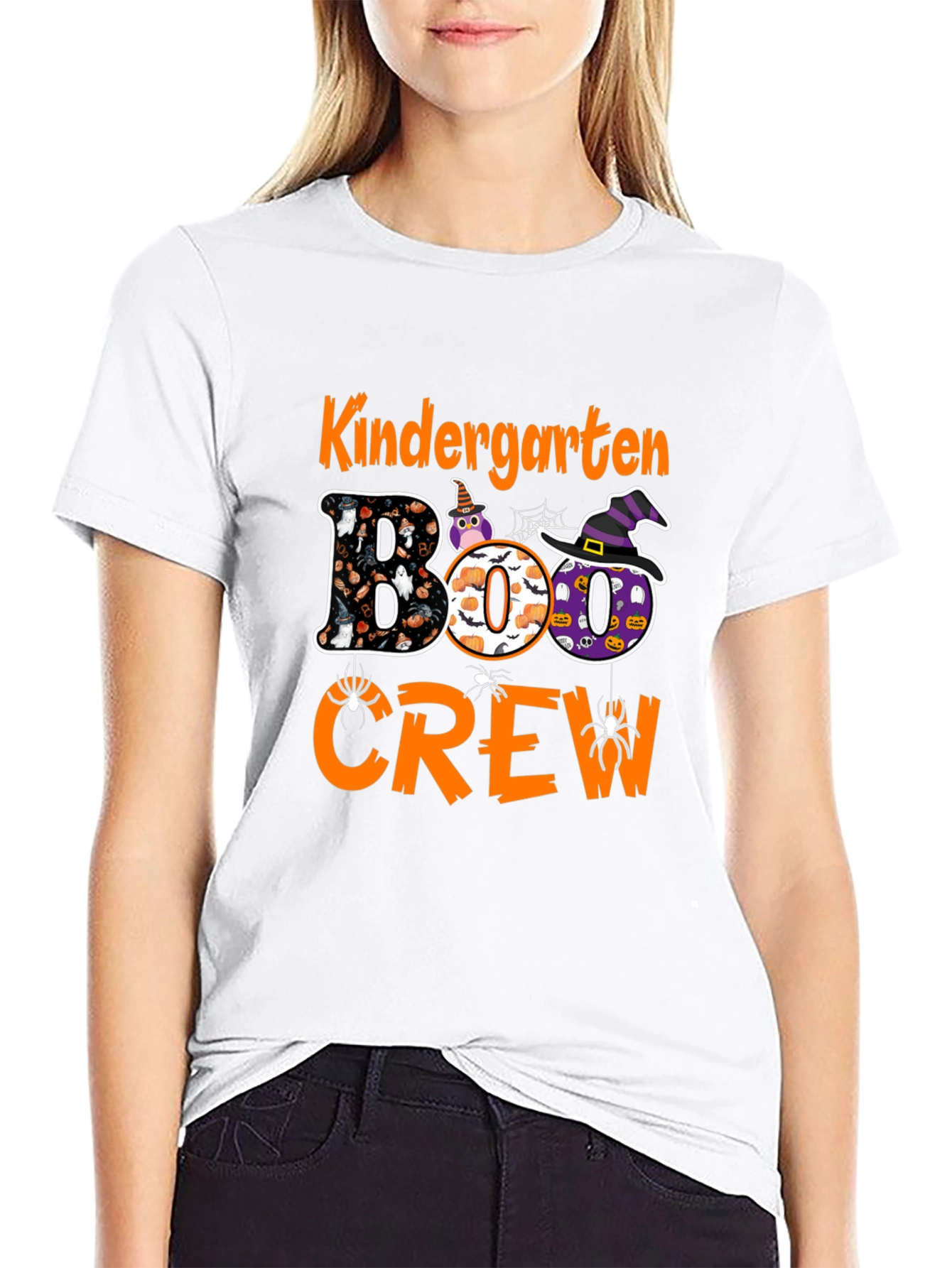 Kindergarten Boo Crew Halloween T-Shirt