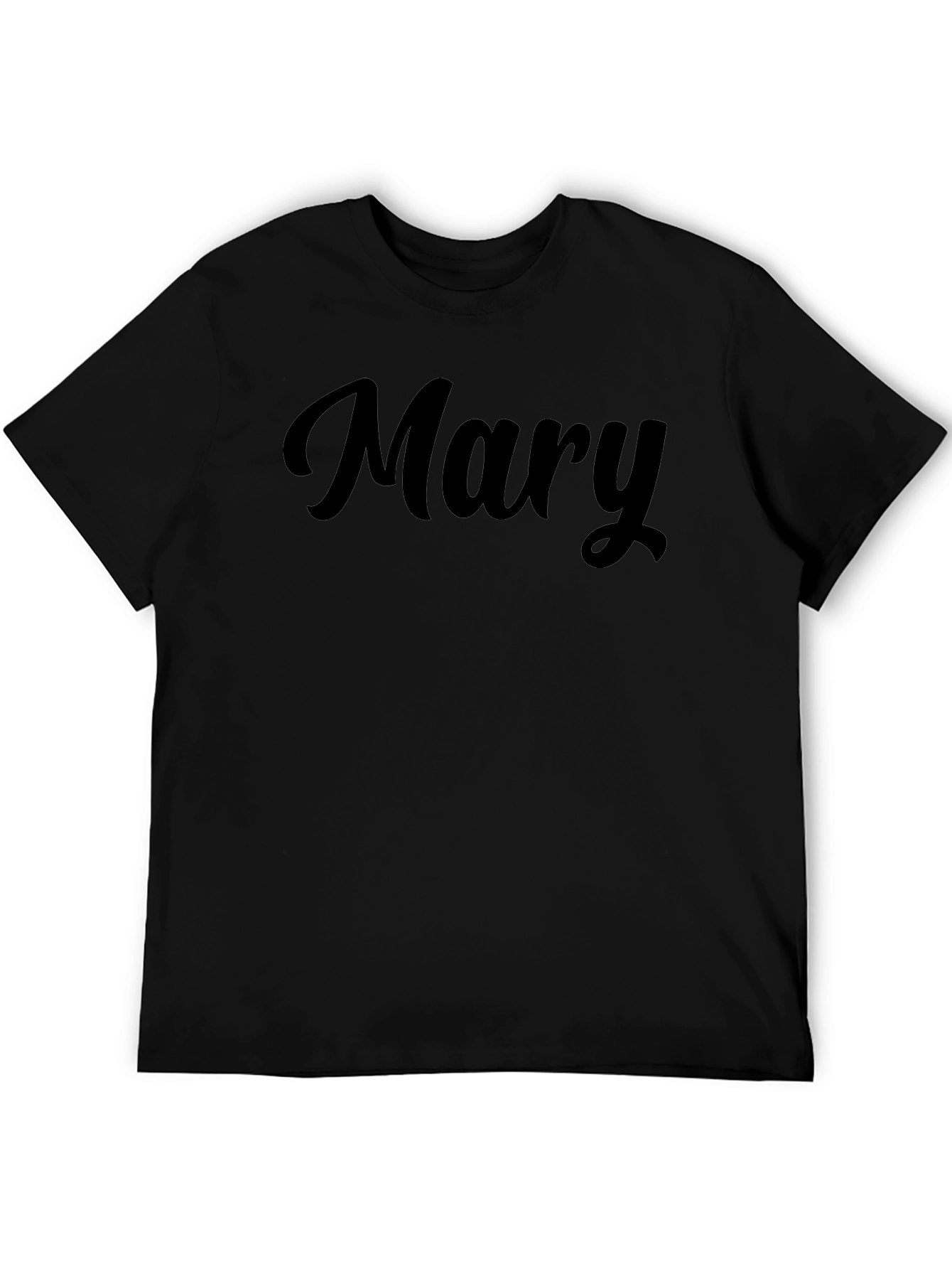 Personalized Mary Black T-Shirt
