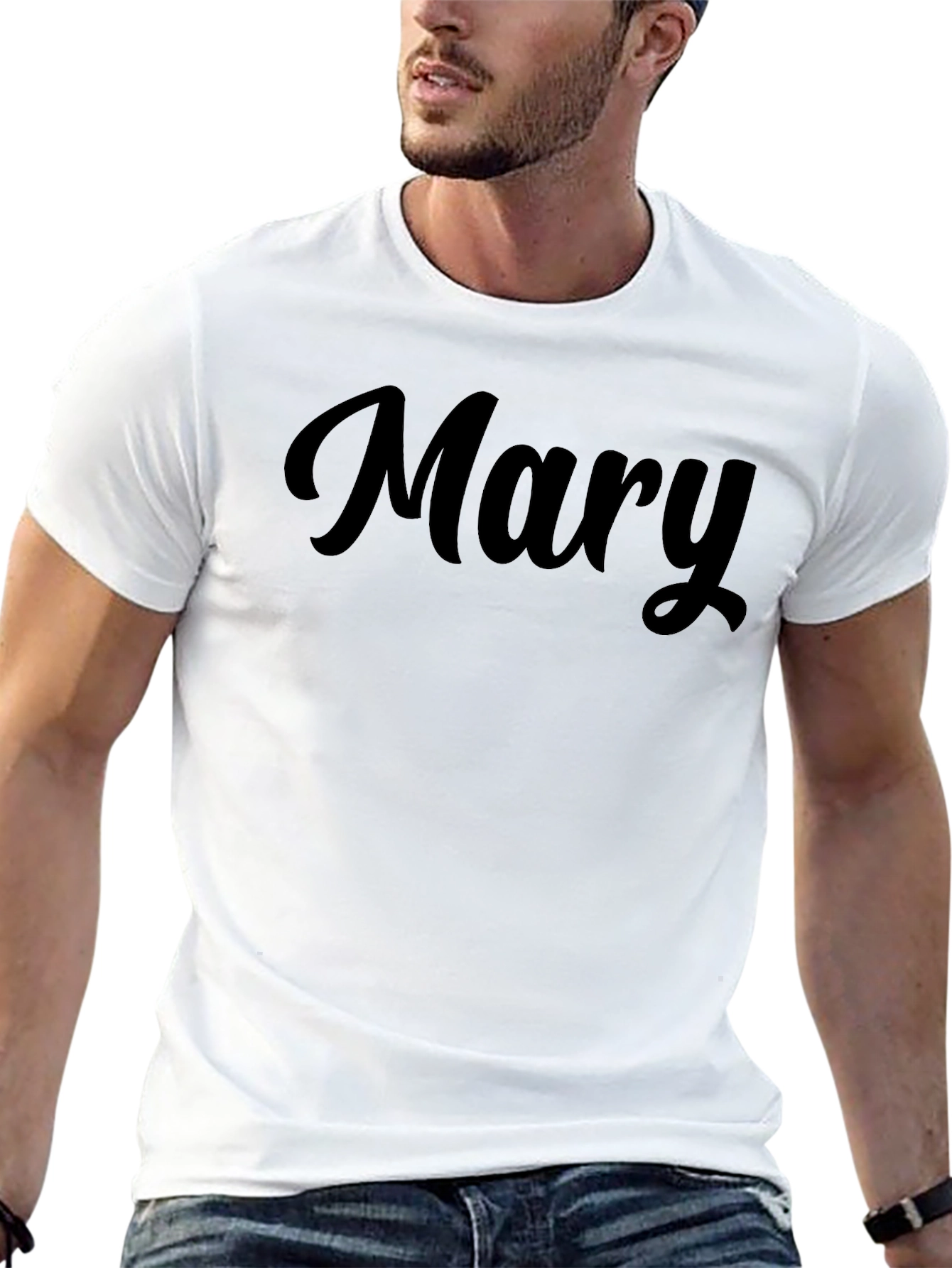 Personalized Mary Black T-Shirt