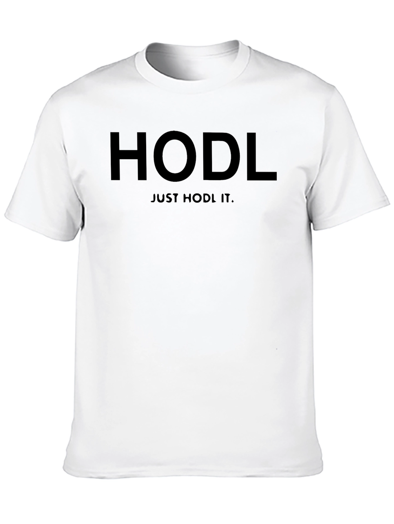 HODL Just HODL It. Black Crypto T-Shirt