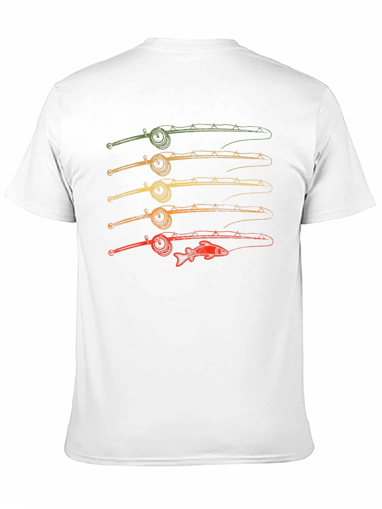 Retro Fishing Rods T-Shirt - Angler Apparel