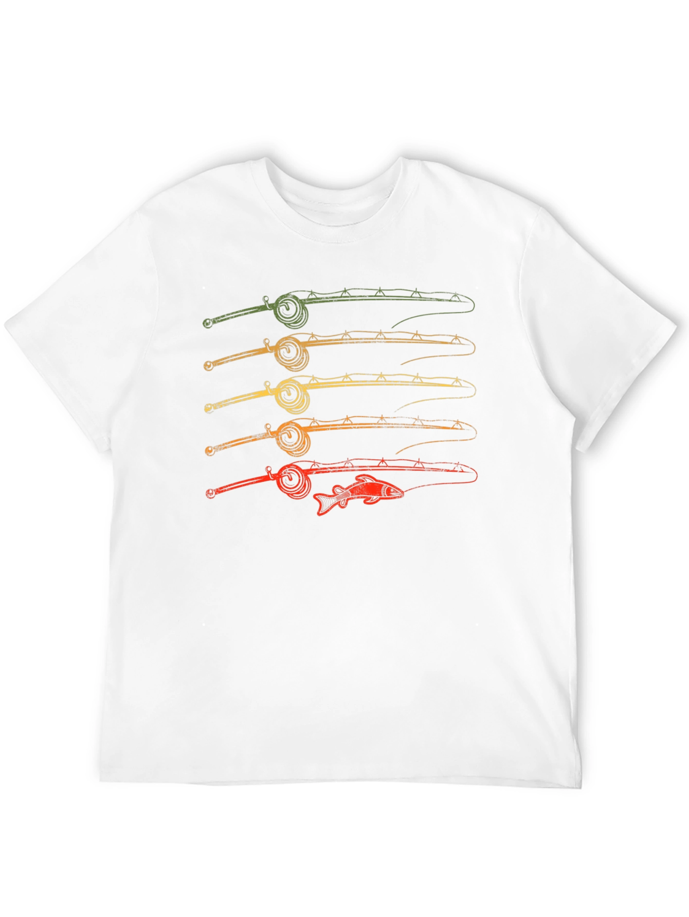 Retro Fishing Rods T-Shirt - Angler Apparel