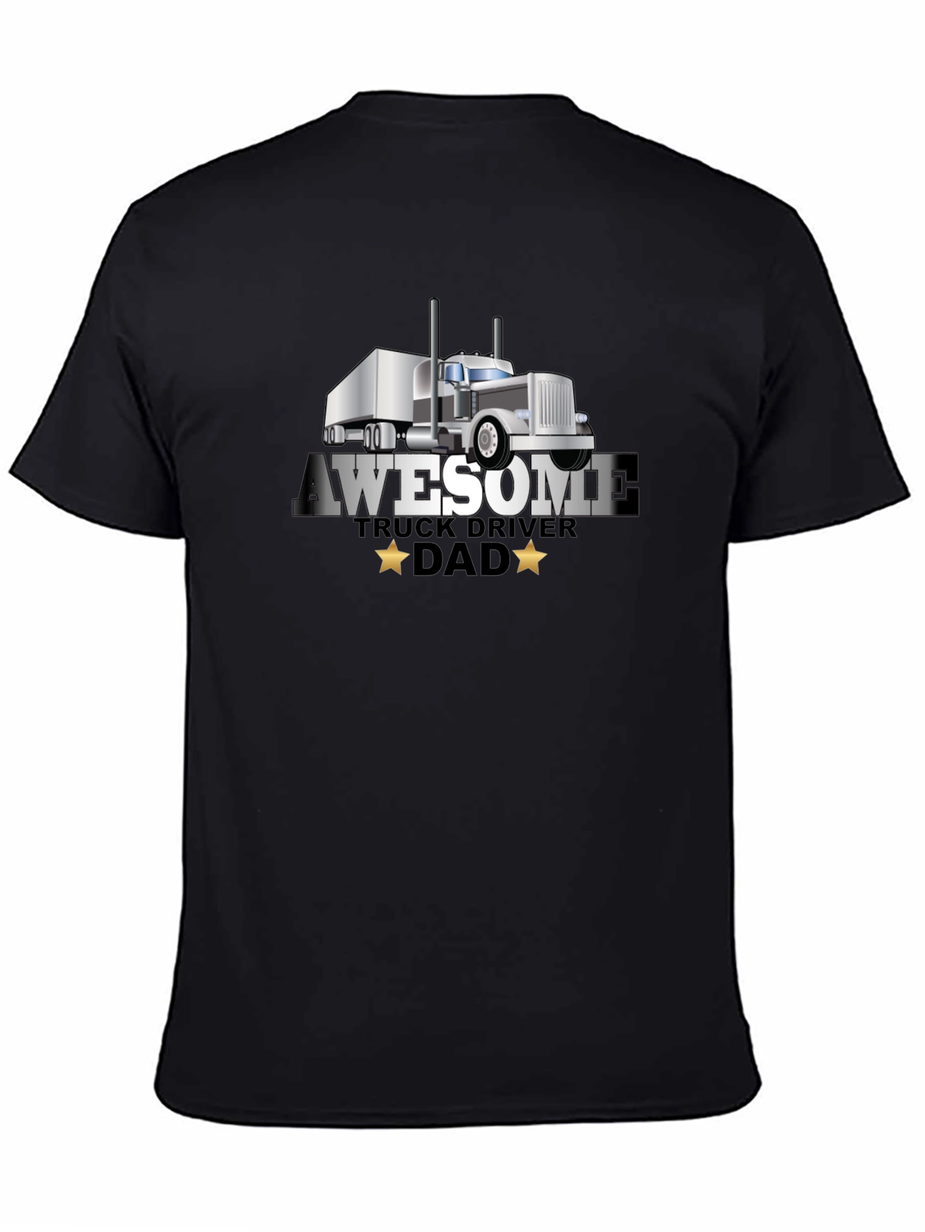 Awesome Truck Driver Dad T-Shirt