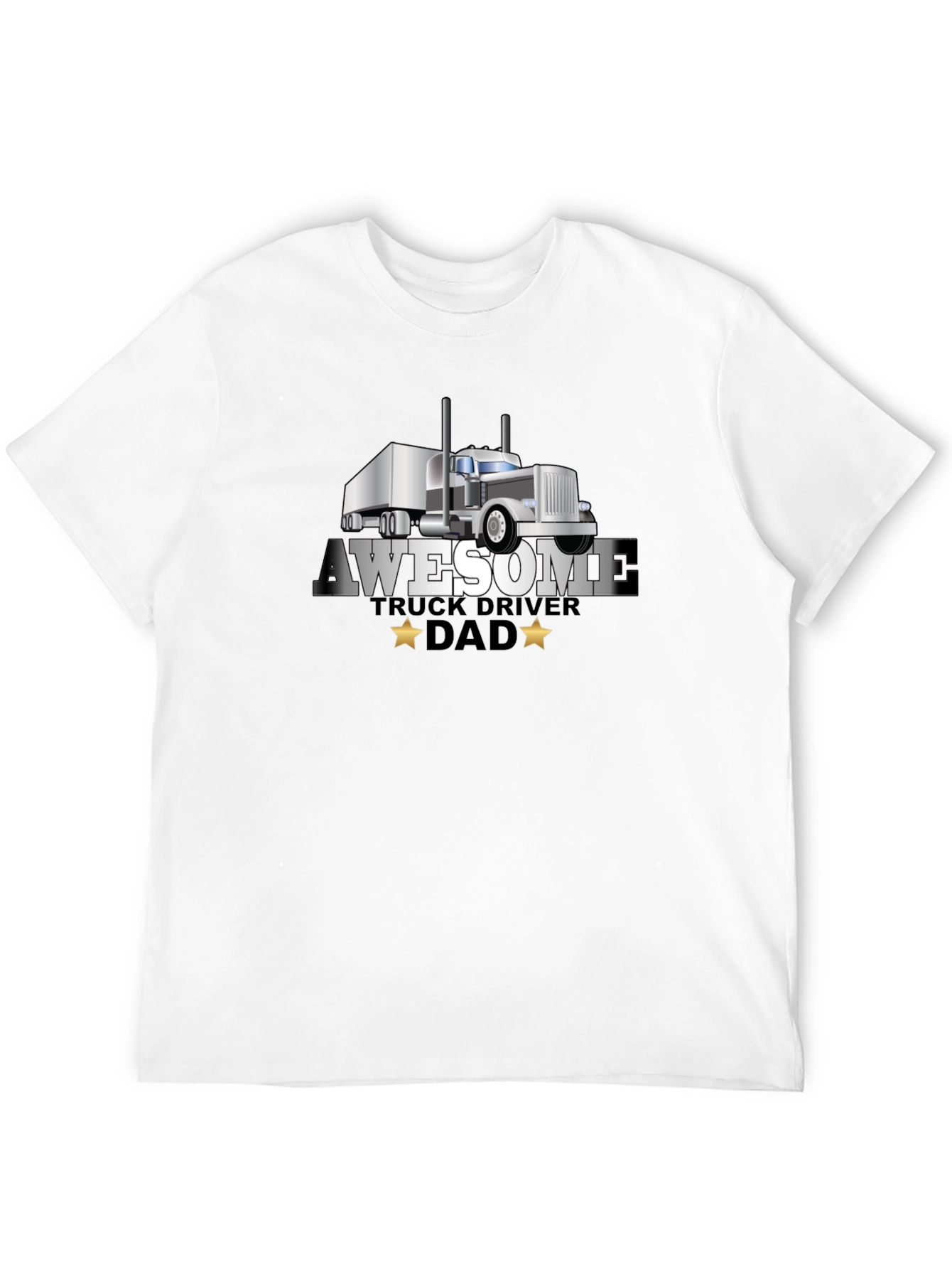 Awesome Truck Driver Dad T-Shirt