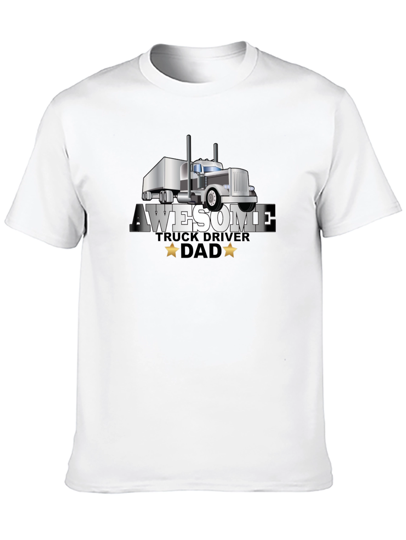 Awesome Truck Driver Dad T-Shirt