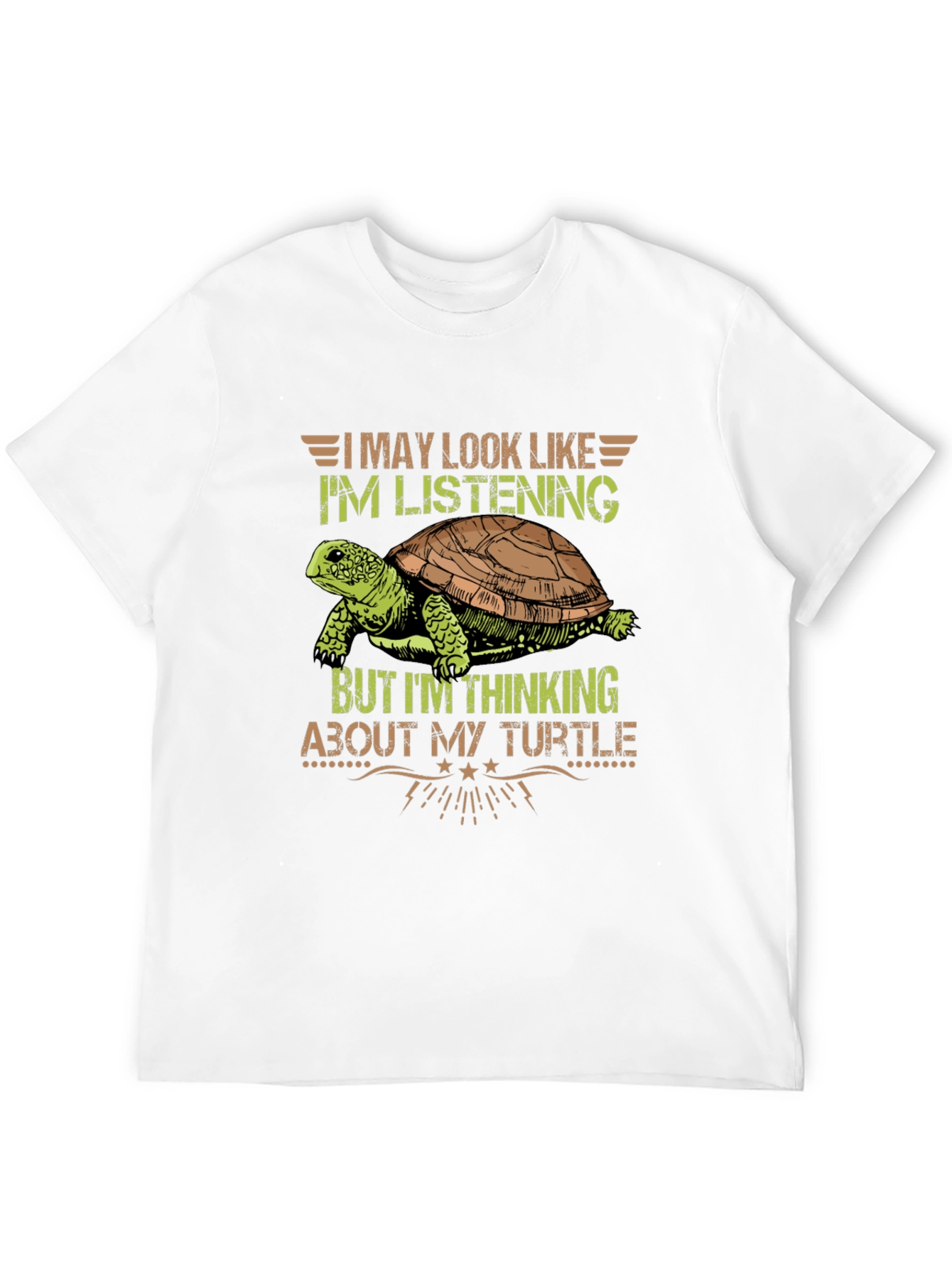 Thinking About My Turtle Graphic Tee