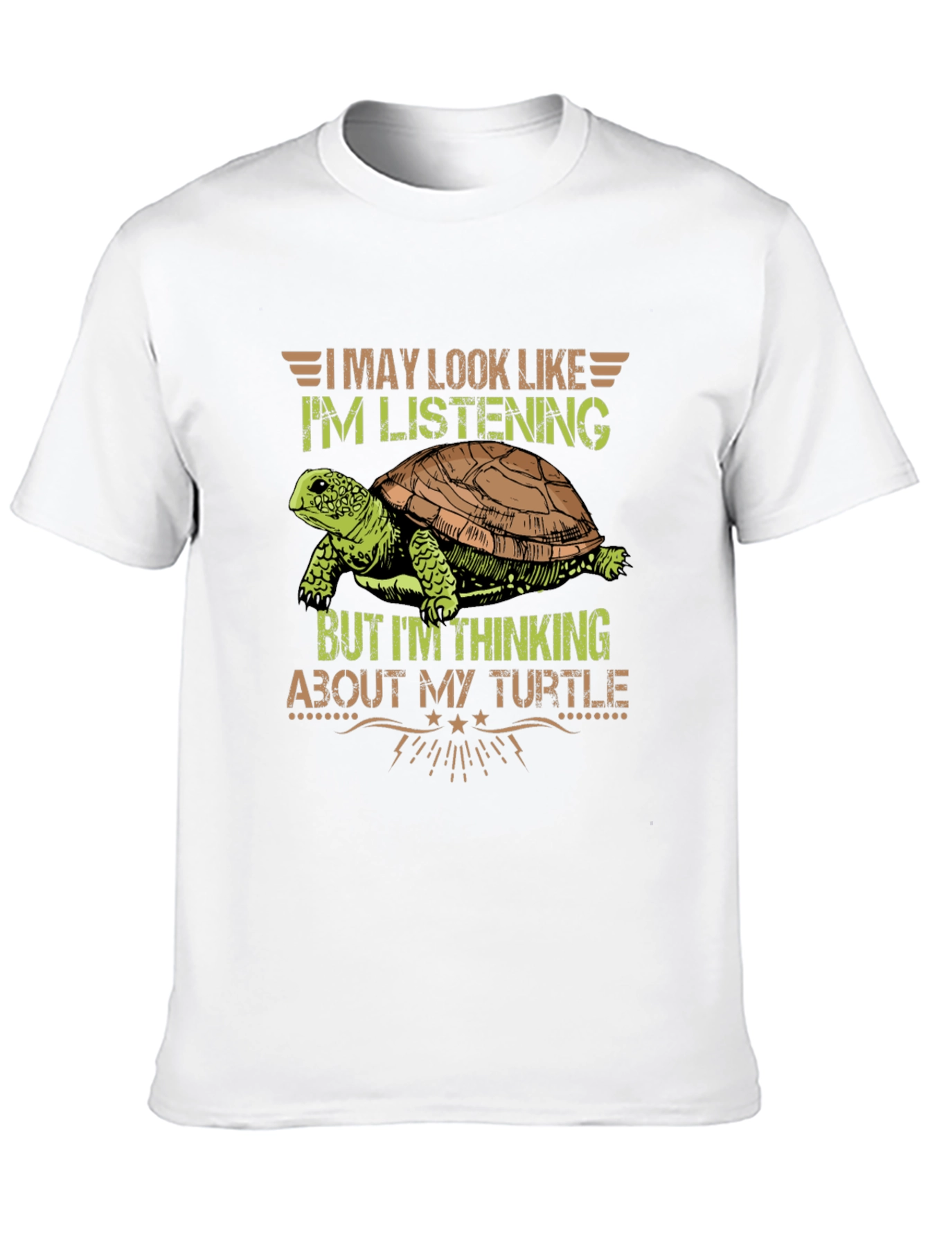 Thinking About My Turtle Graphic Tee