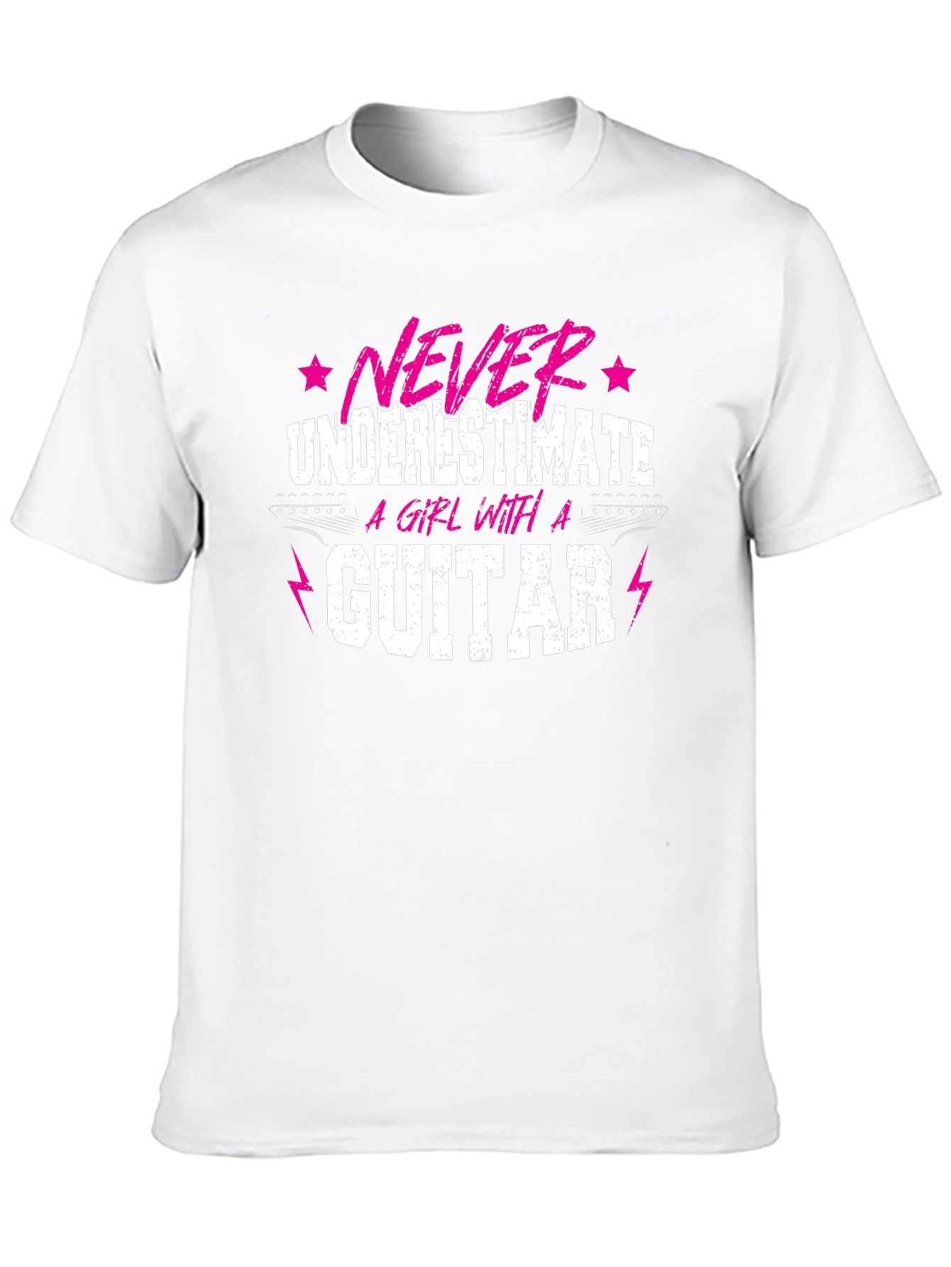 Never Underestimate a Girl With a Guitar Tee