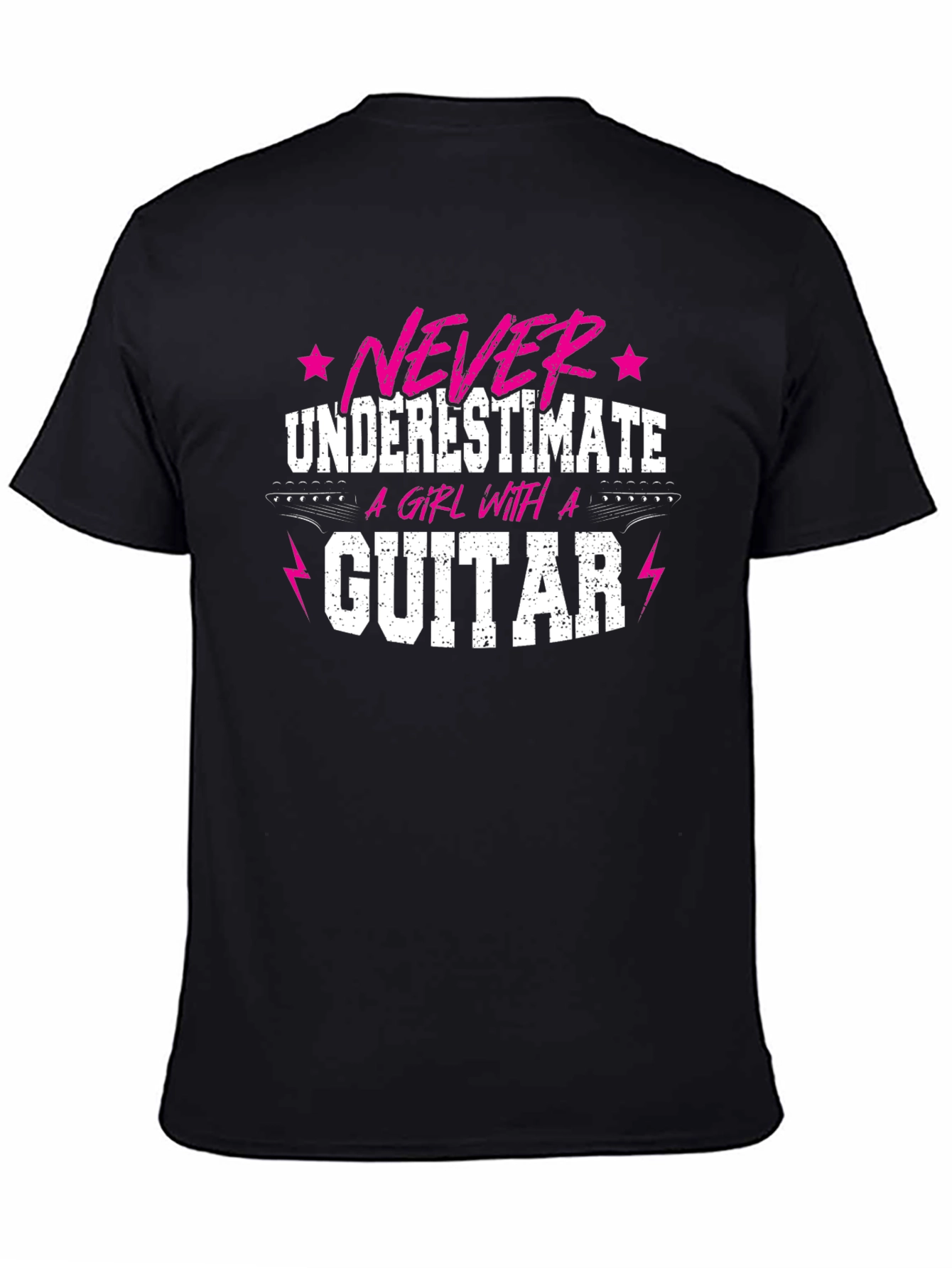 Never Underestimate a Girl With a Guitar Tee