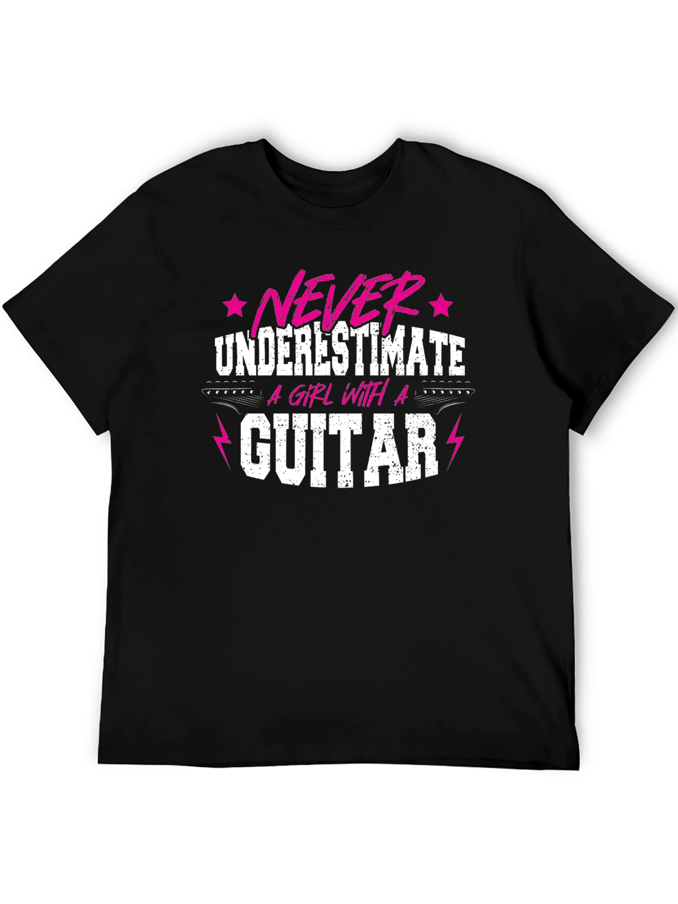 Never Underestimate a Girl With a Guitar Tee