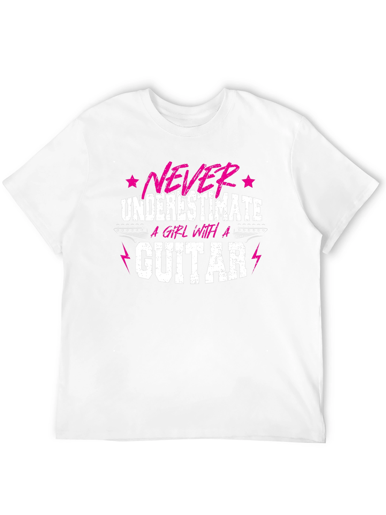 Never Underestimate a Girl With a Guitar Tee