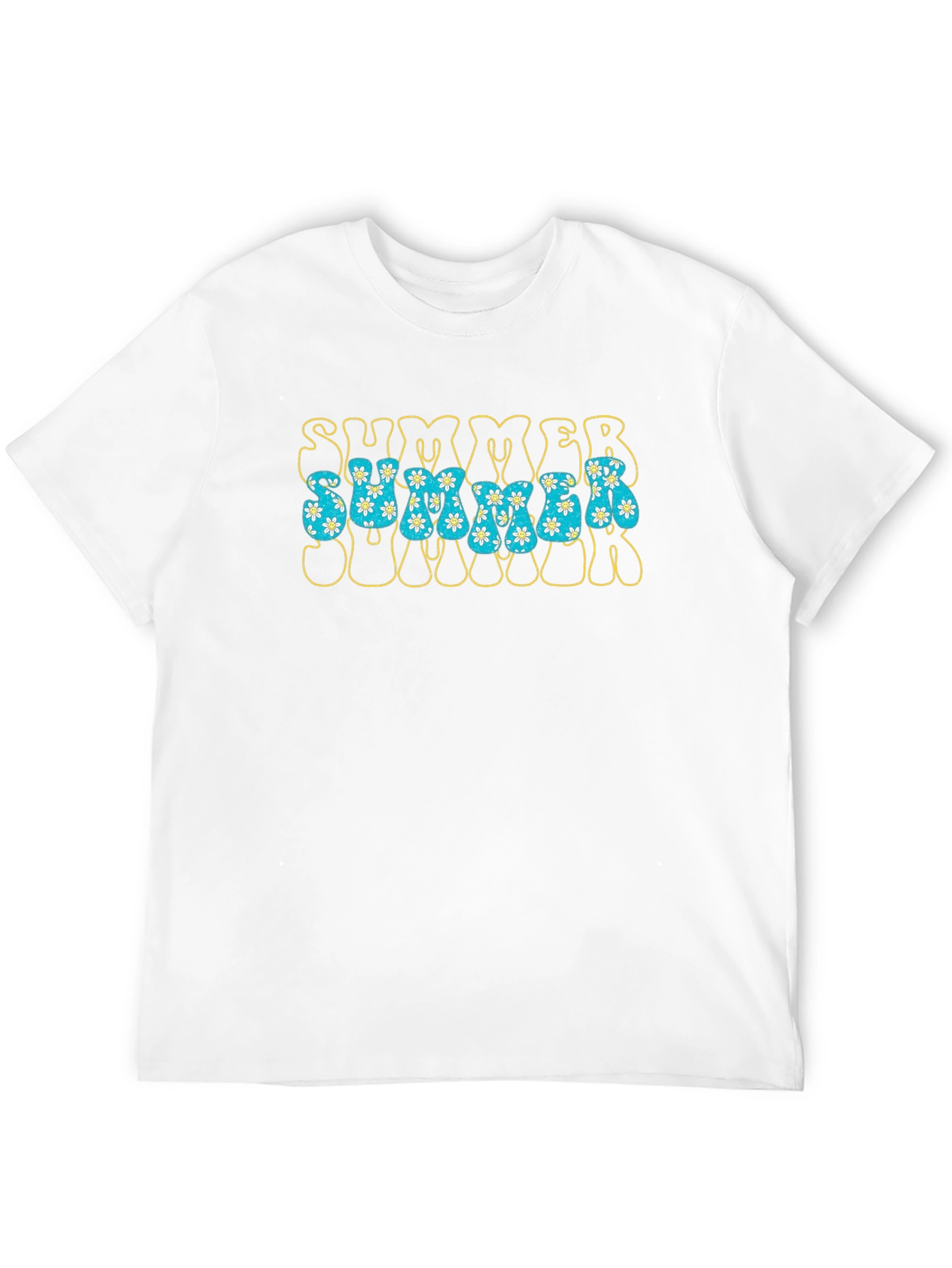 Retro Summer Floral Graphic T-Shirt
