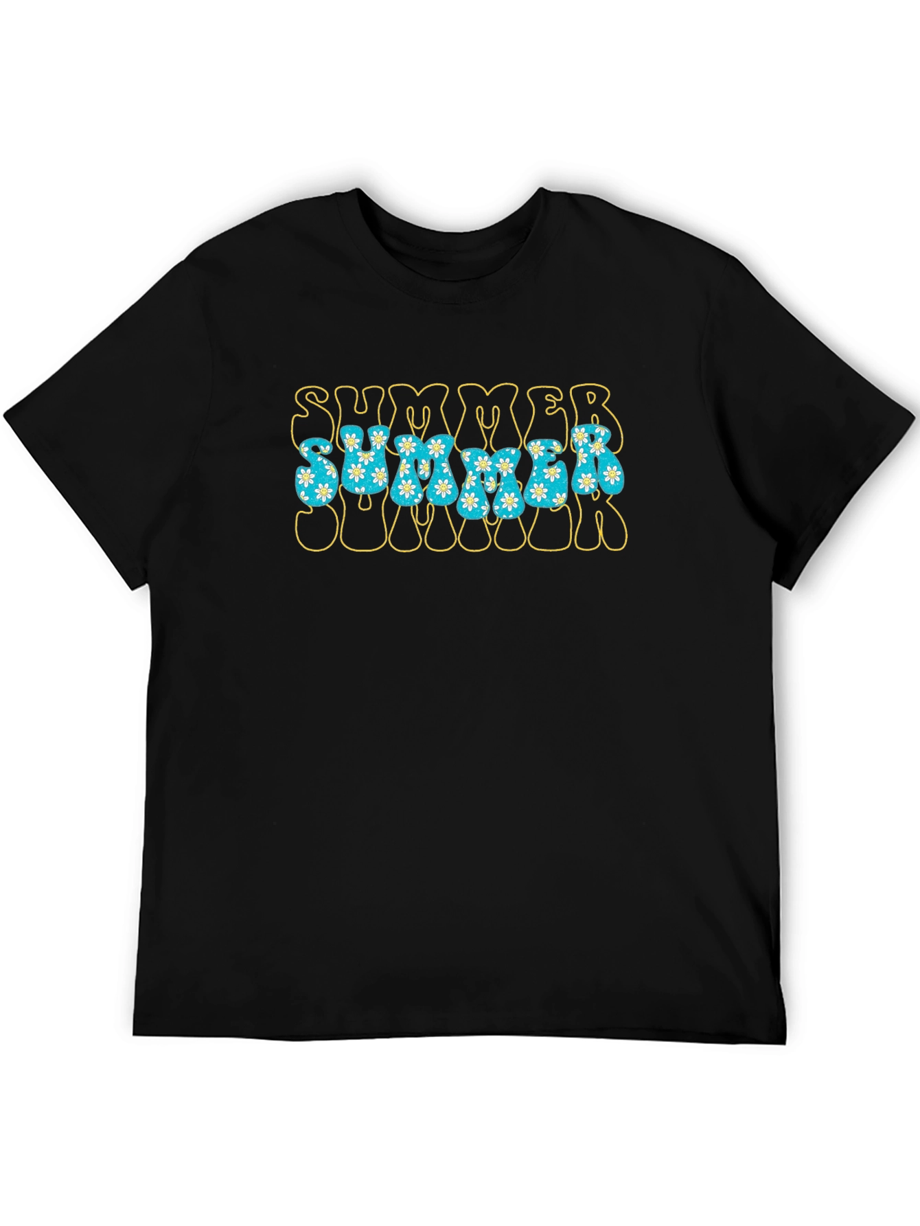 Retro Summer Floral Graphic T-Shirt