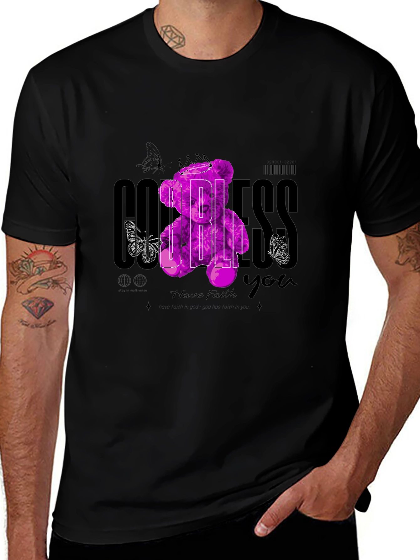 Bless You Graphic Print Tee