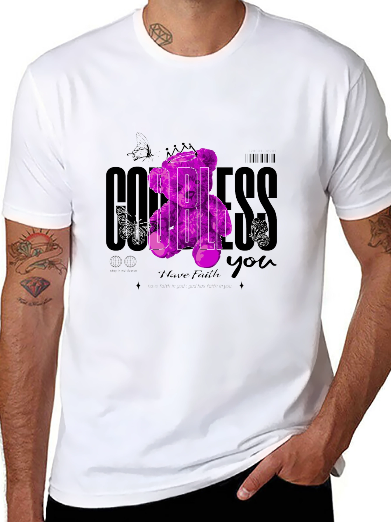 Bless You Graphic Print Tee