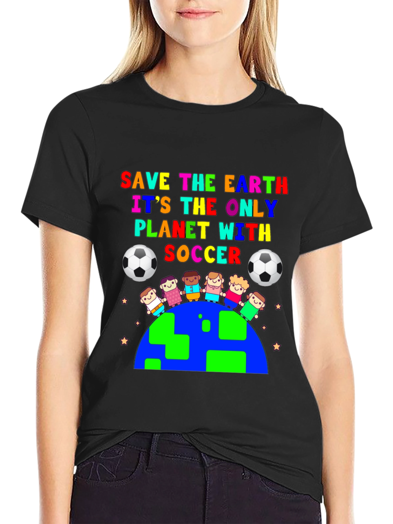 Save the Earth Soccer Graphic Tee
