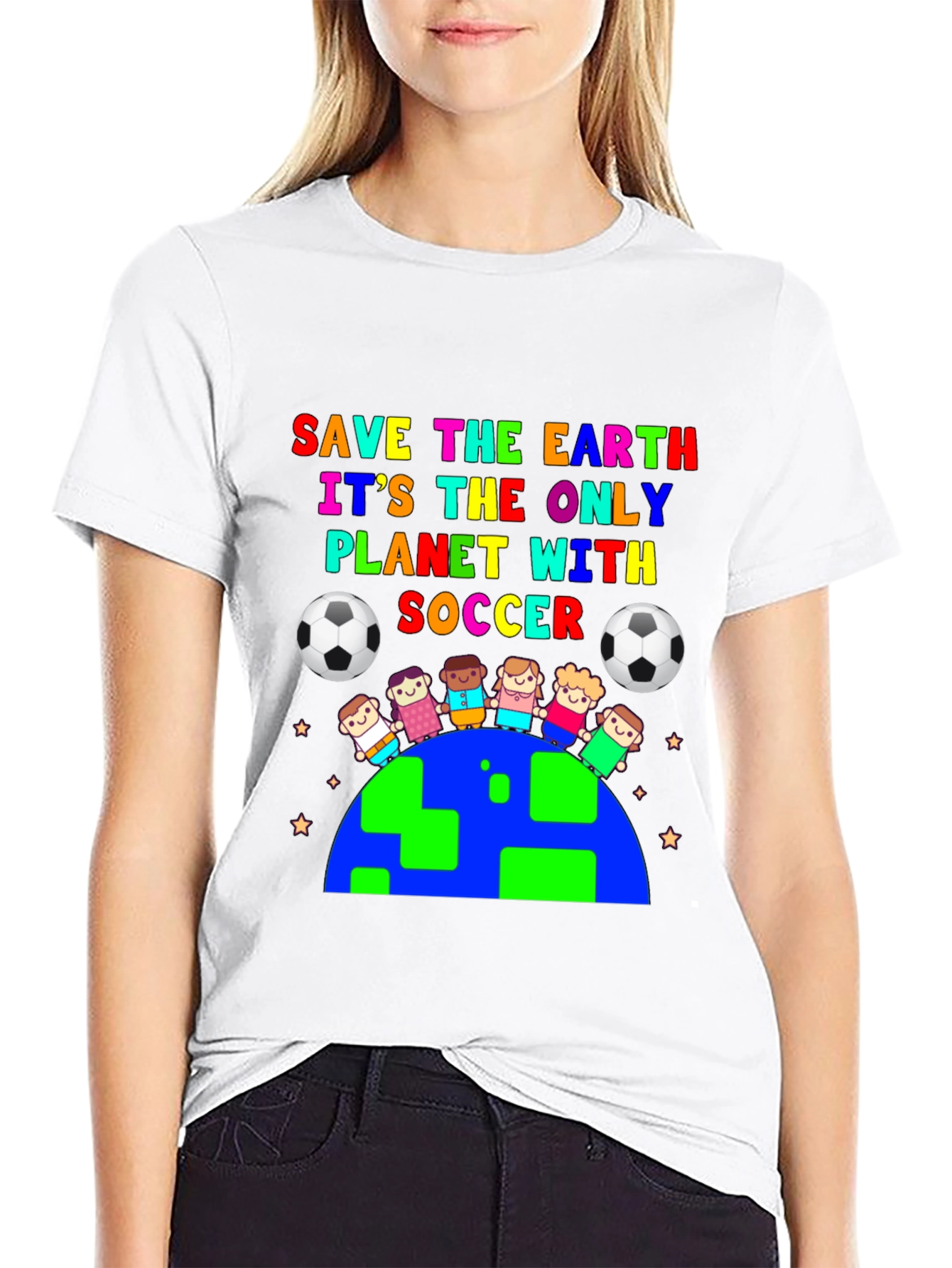 Save the Earth Soccer Graphic Tee