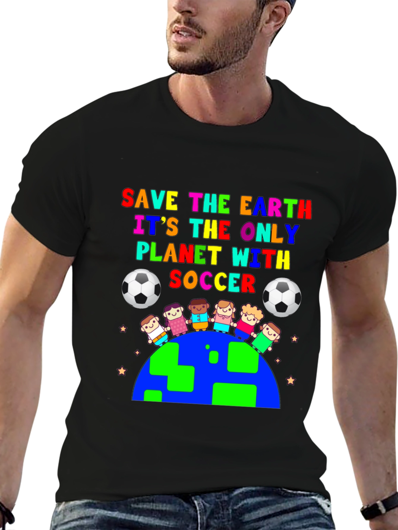 Save the Earth Soccer Graphic Tee