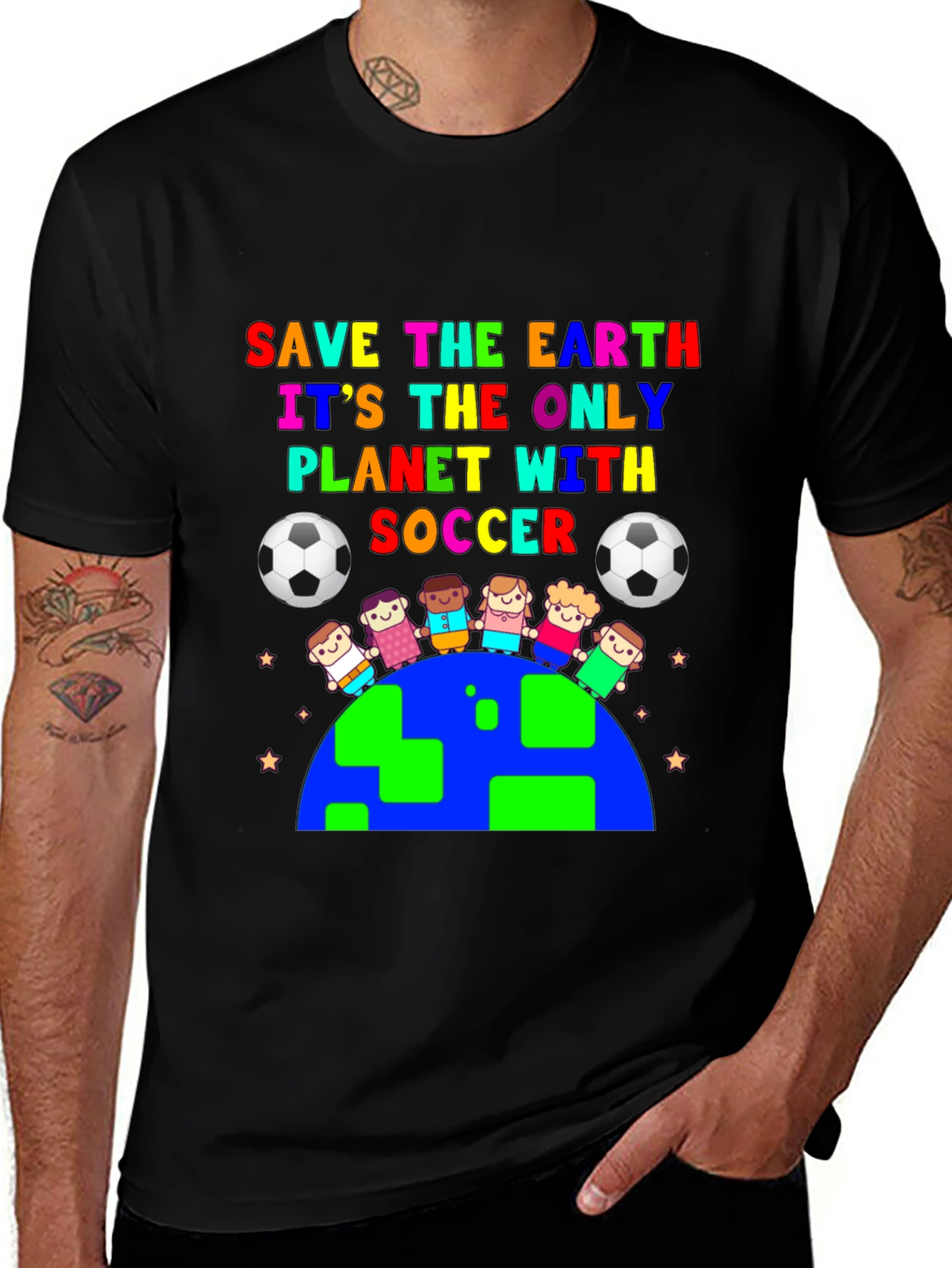 Save the Earth Soccer Graphic Tee