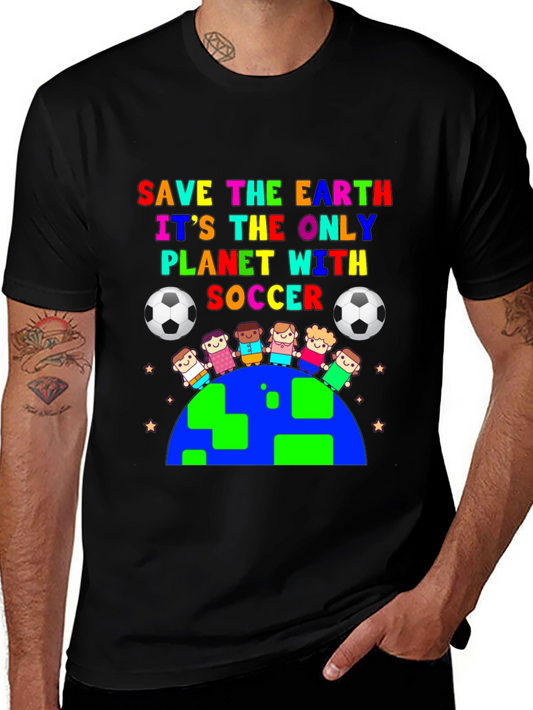 Save the Earth Soccer Graphic Tee