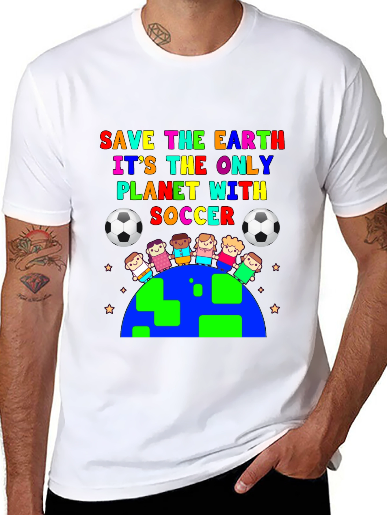 Save the Earth Soccer Graphic Tee