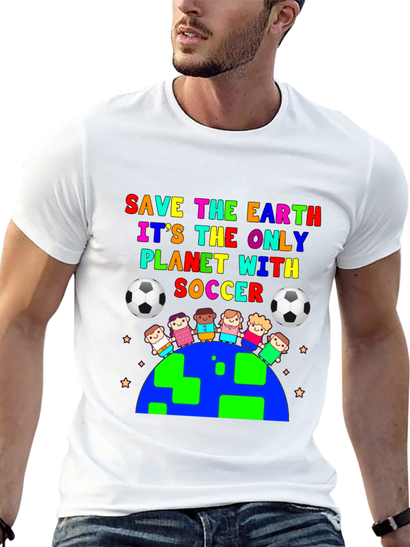 Save the Earth Soccer Graphic Tee