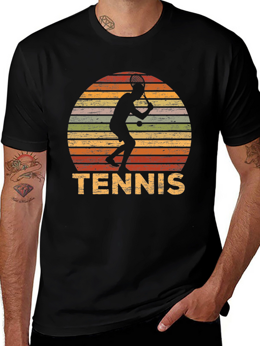 Tennis Sunset Graphic T-Shirt