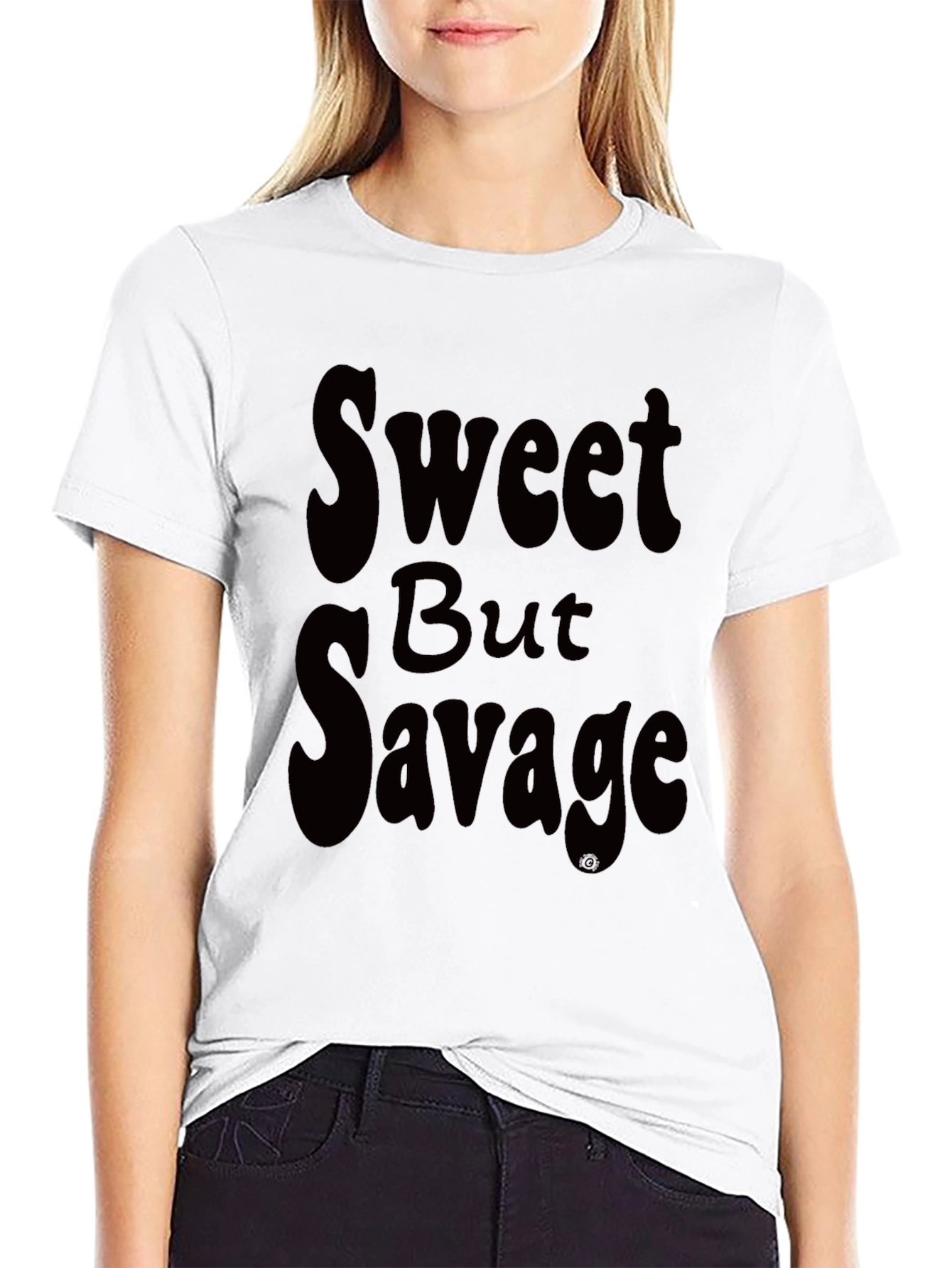 Sweet But Savage T-Shirt - Black Graphic Tee