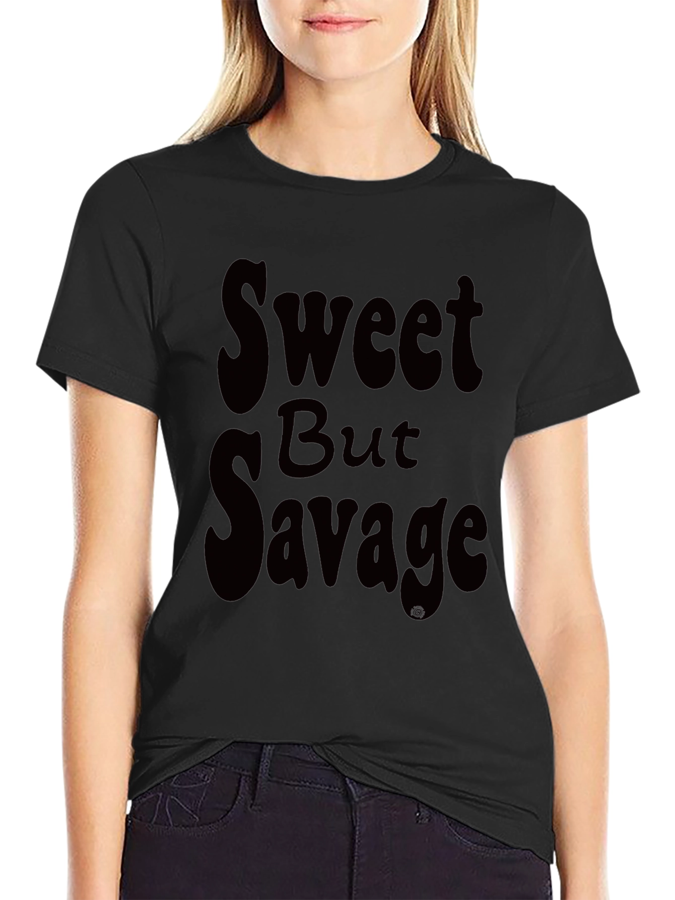 Sweet But Savage T-Shirt - Black Graphic Tee