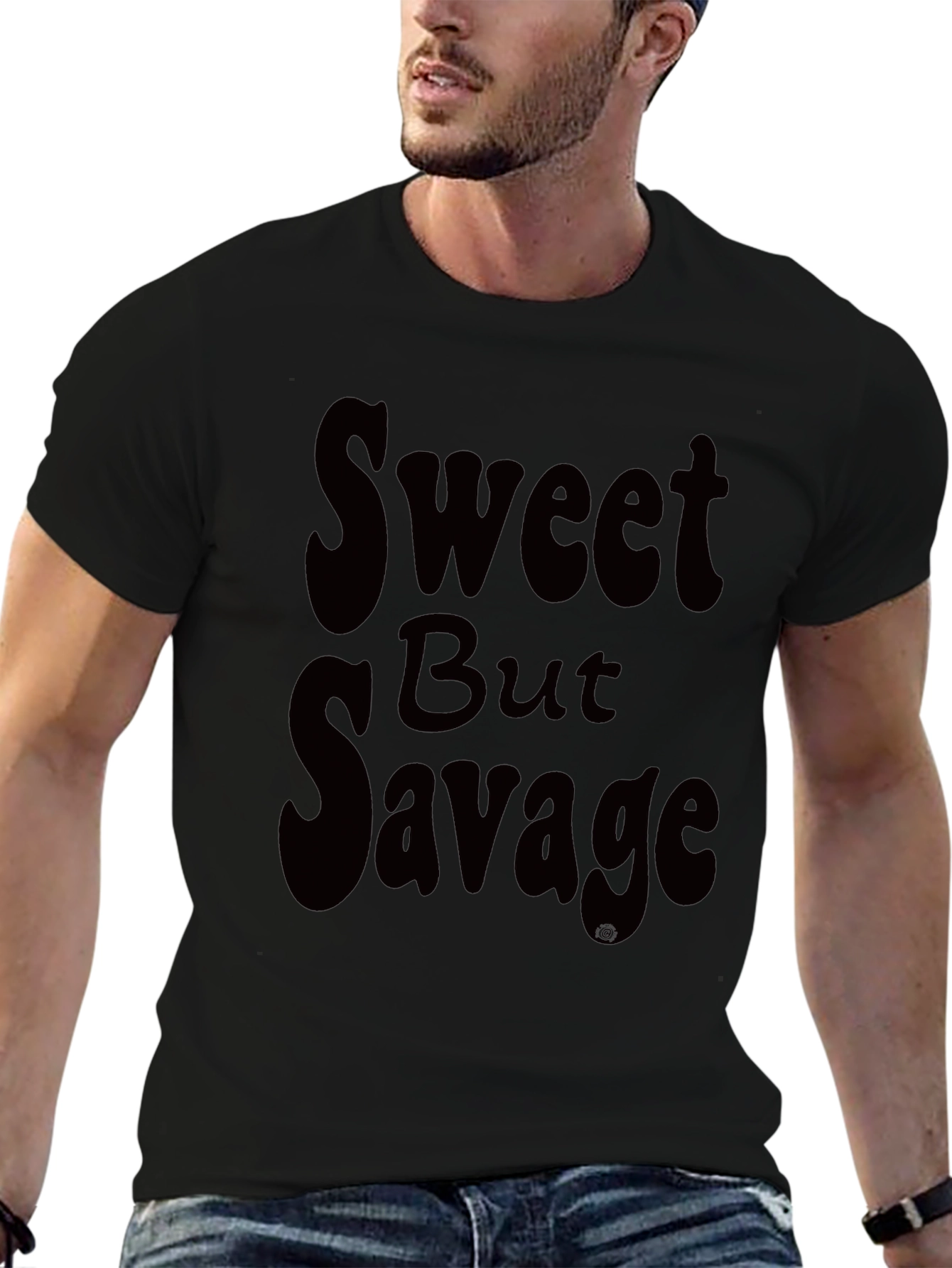 Sweet But Savage T-Shirt - Black Graphic Tee