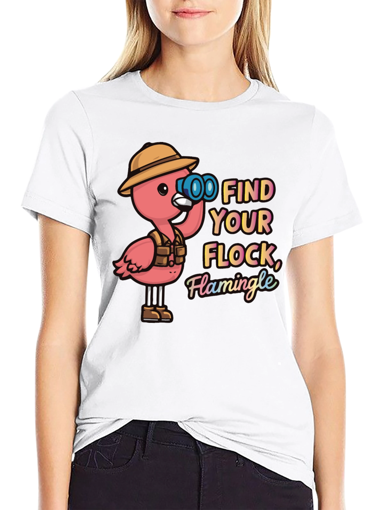 Find Your Flock Flamingo Graphic Tee