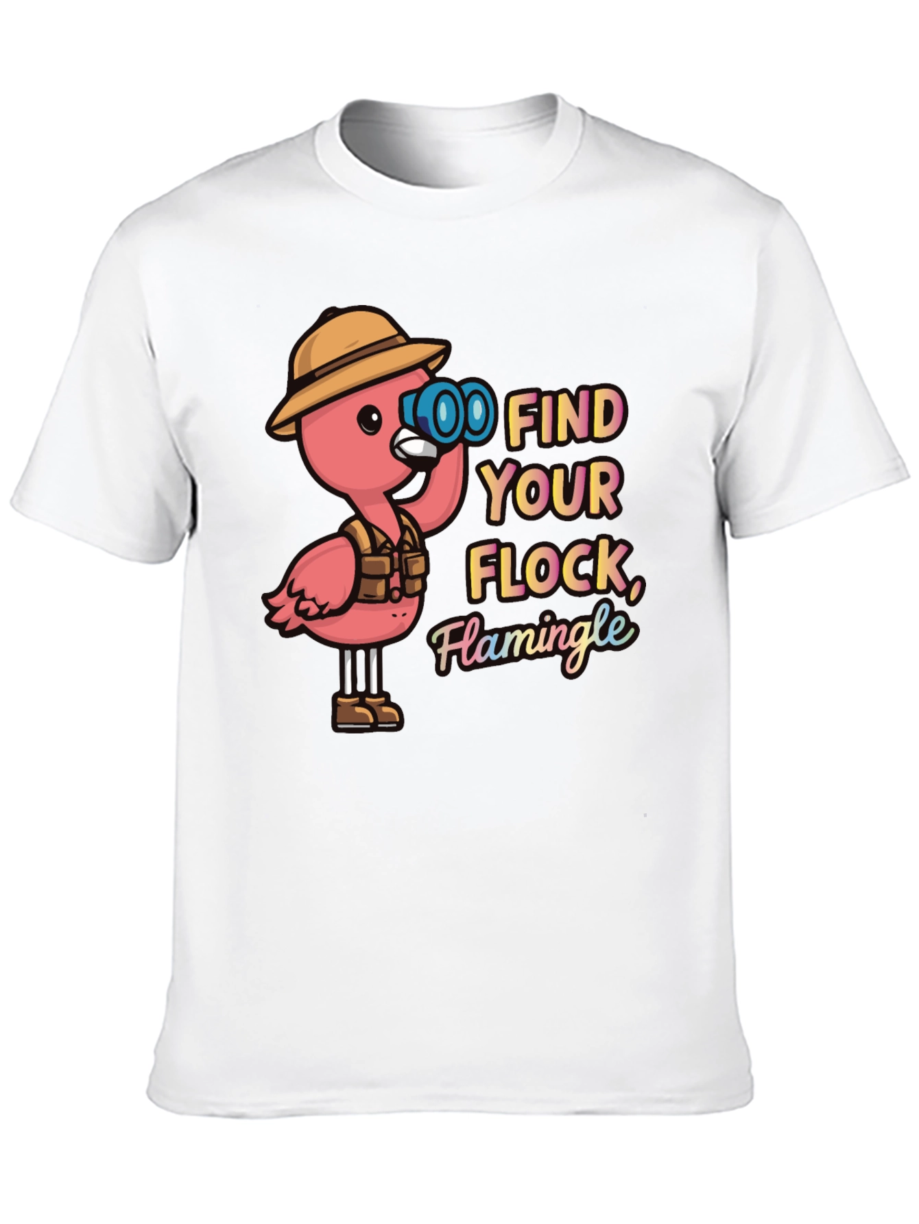 Find Your Flock Flamingo Graphic Tee