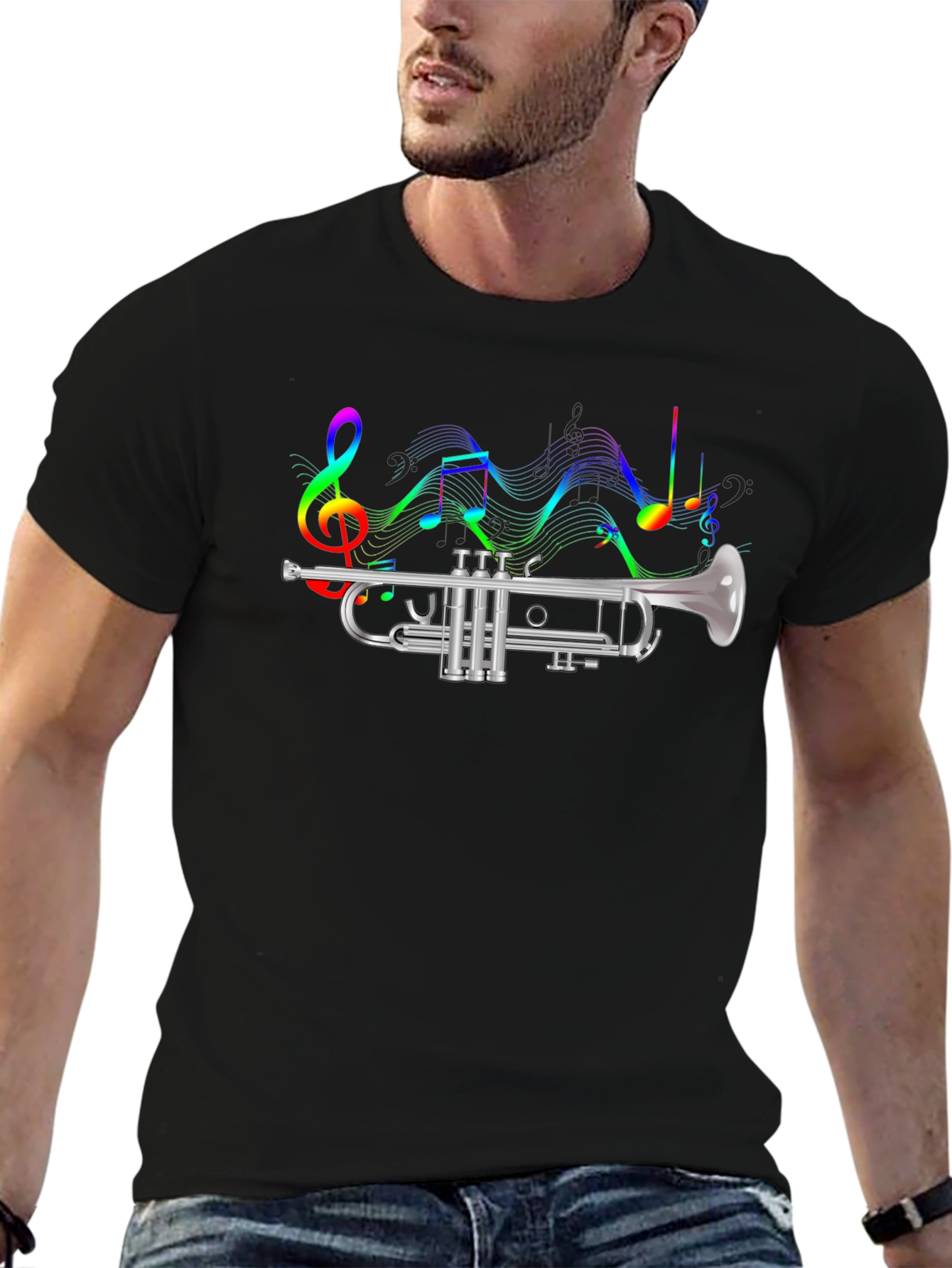 Musical Trumpet Graphic T-Shirt